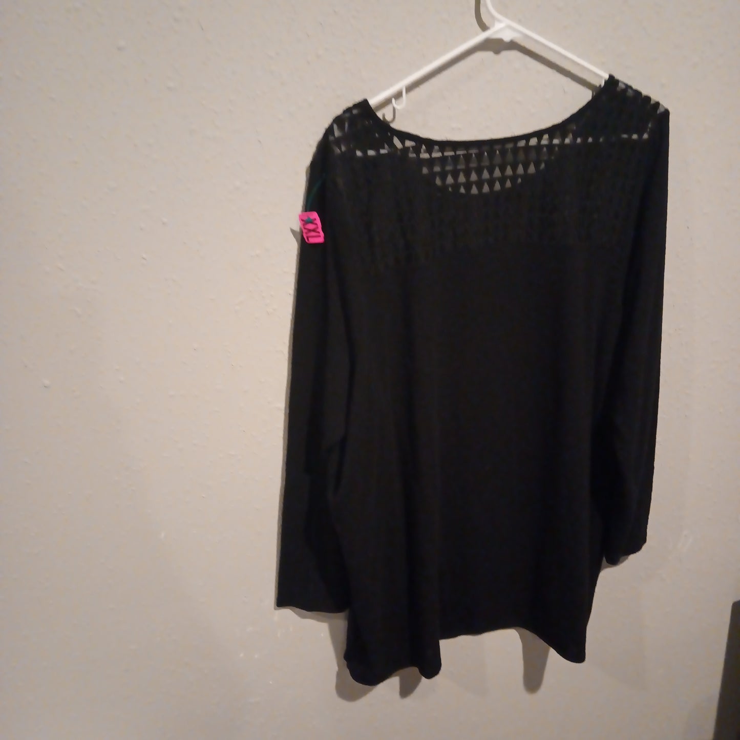 Lane Bryant Black Long Sleeve Shirt