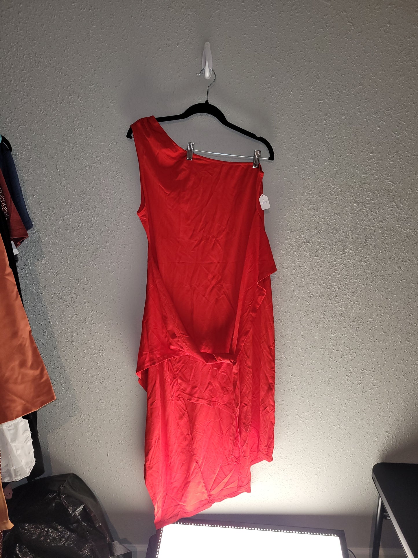 Off the Shoulder Red Dress - New