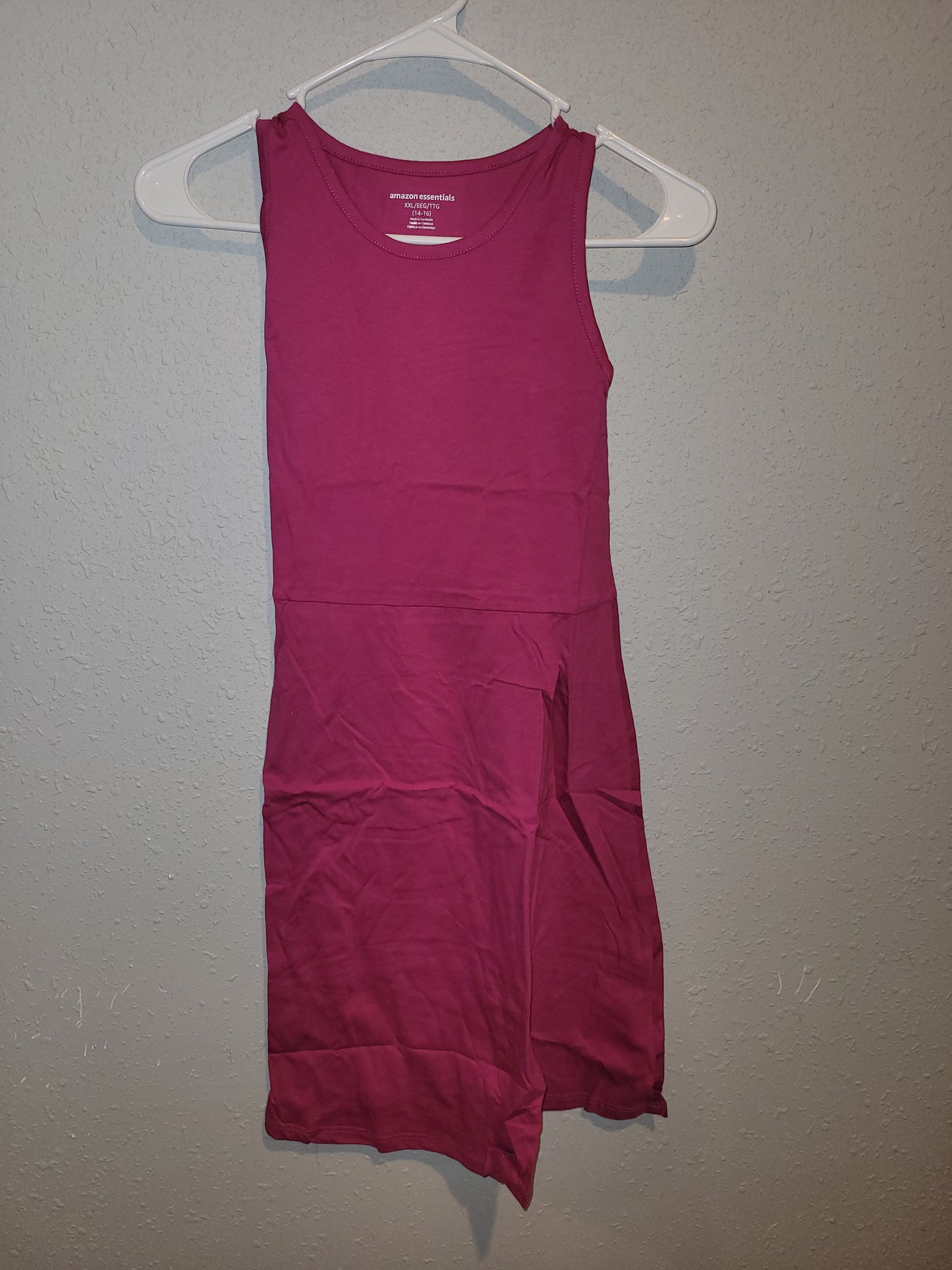 2 Pack Amazon Essentials Girls' Tank Dresses - New