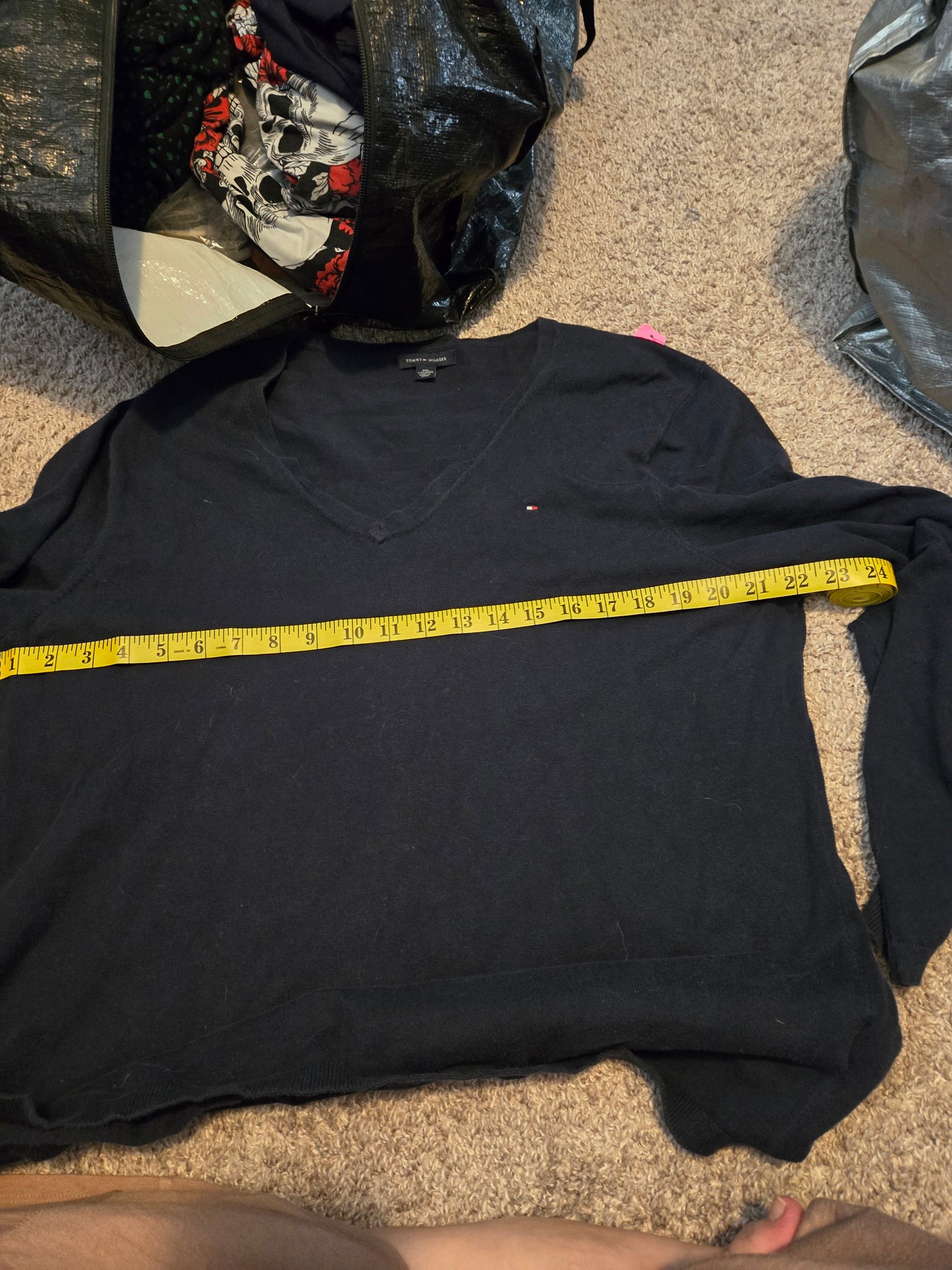 Tommy Hilfiger Black Long Sleeve Shirt - Gently Used
