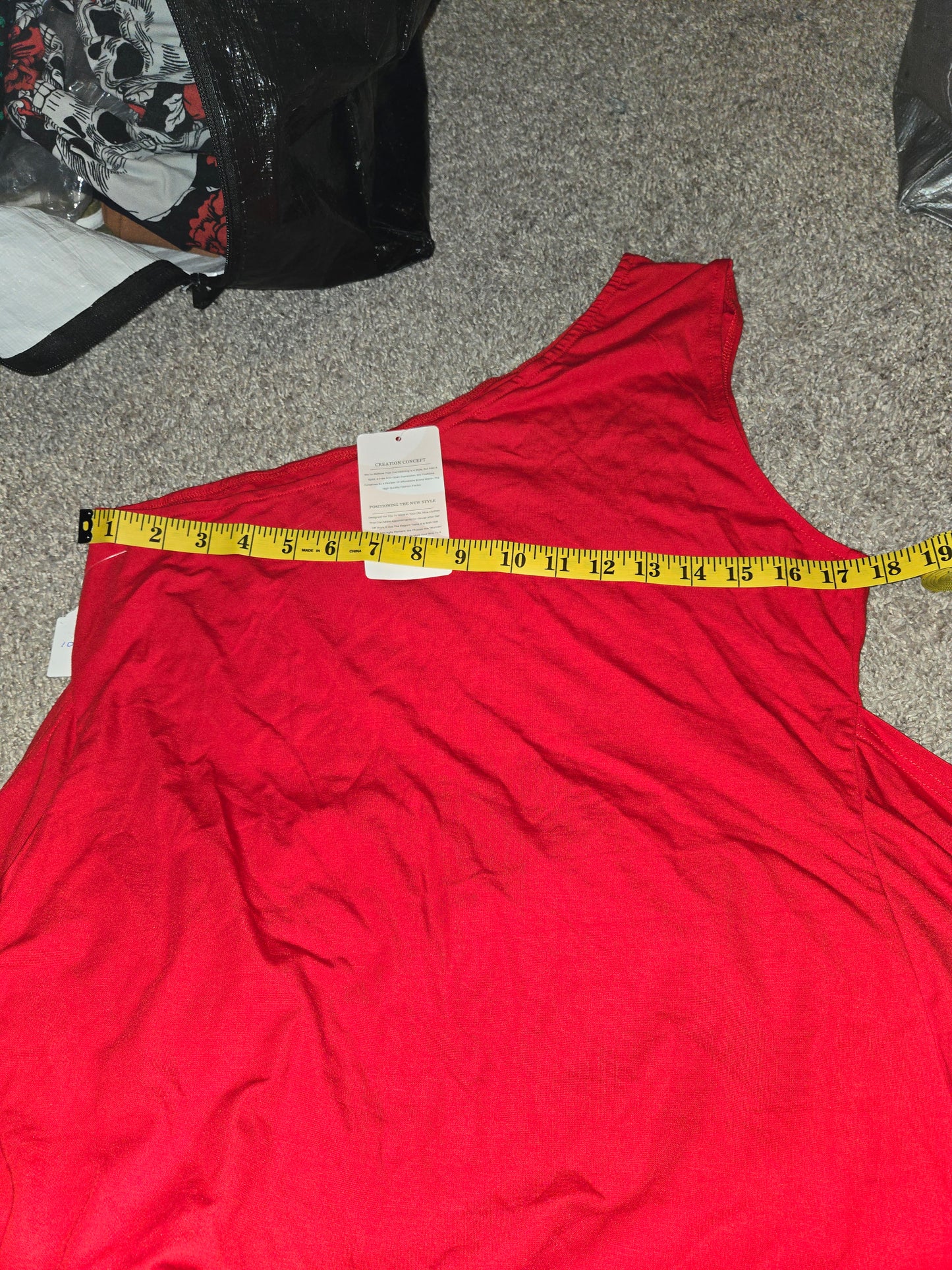 Off the Shoulder Red Dress - New