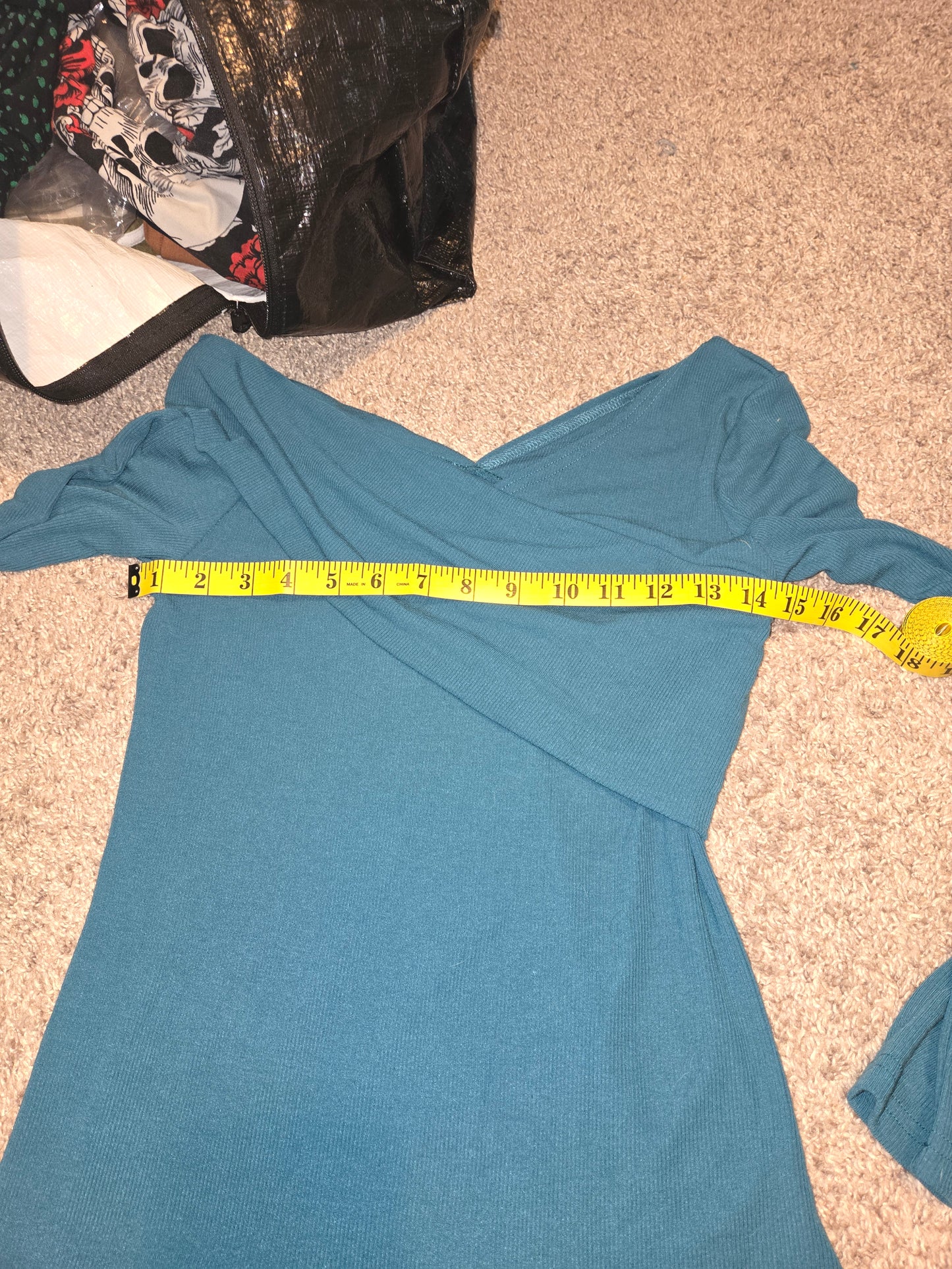 Pokwai Green V Neck Shirt