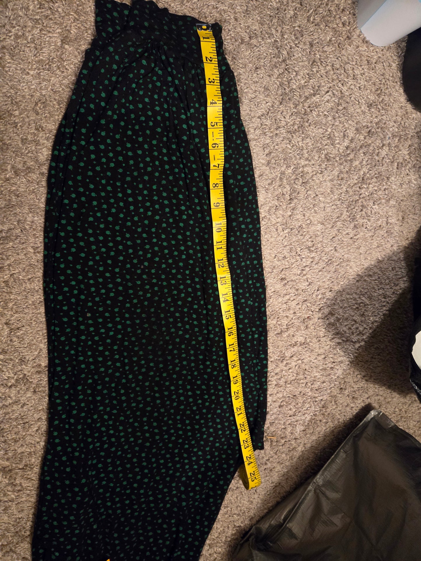 Kob Black and Green Pants - Gently Used