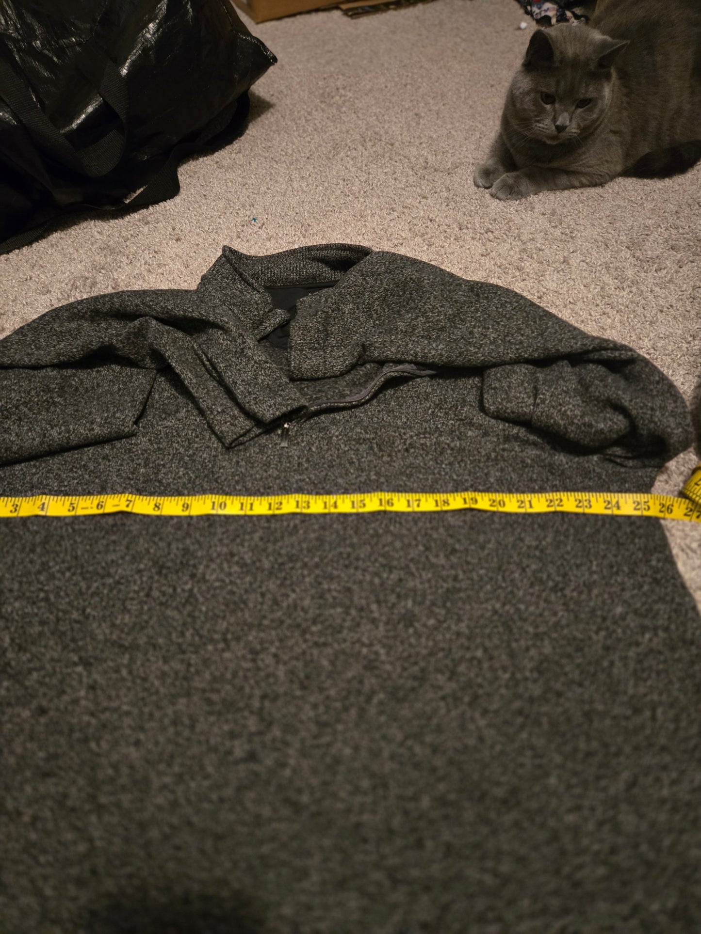 Van Heusen Grey Fleece Long Sleeve- Gently Used