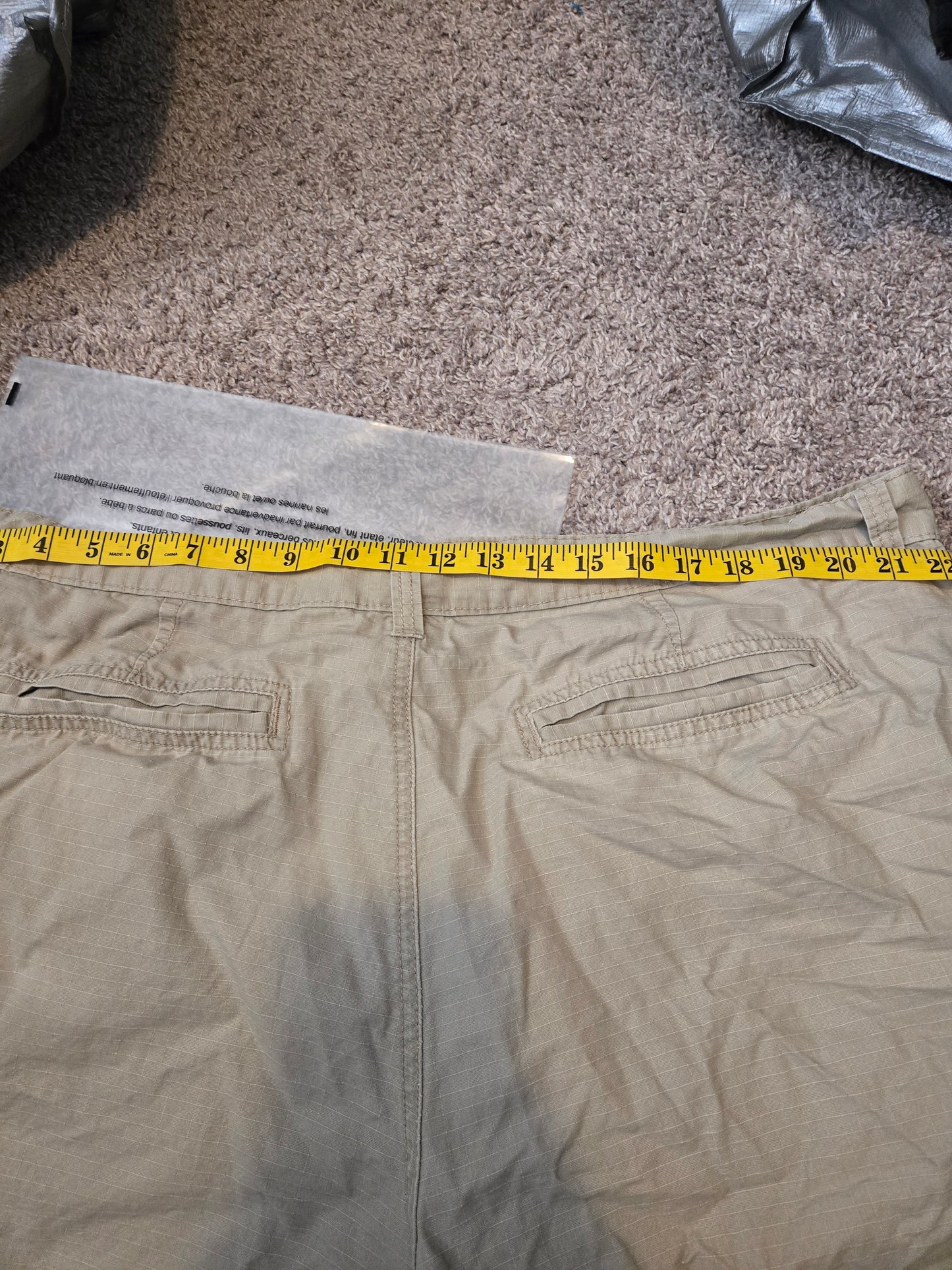 Faded Glory Tan Cargo Shorts - Gently Used