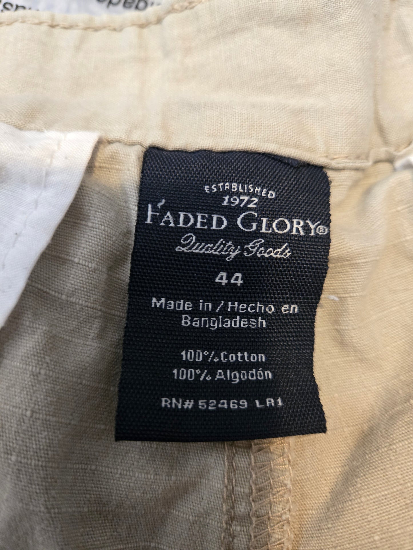Faded Glory Tan Cargo Shorts - Gently Used
