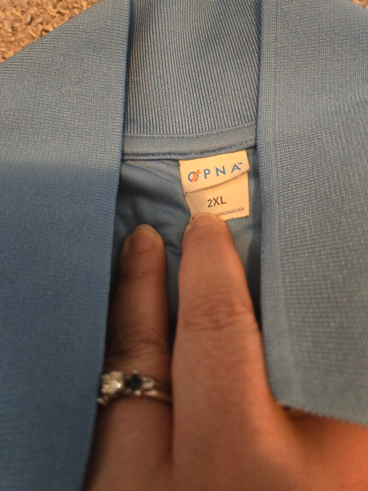 Opna Blue Polo Short Sleeve Shirt- Gently Used