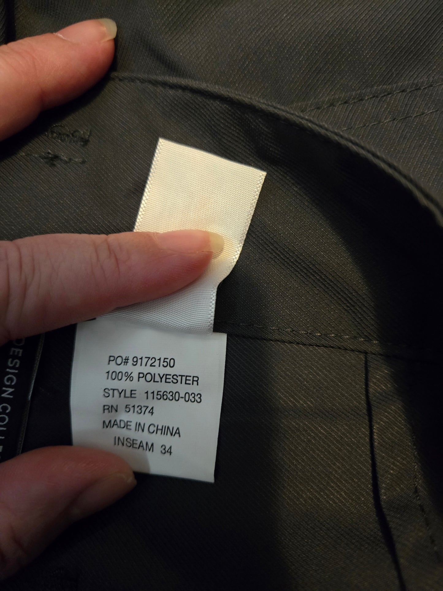 Oeko-Tex Dark Gray Cargo Pants