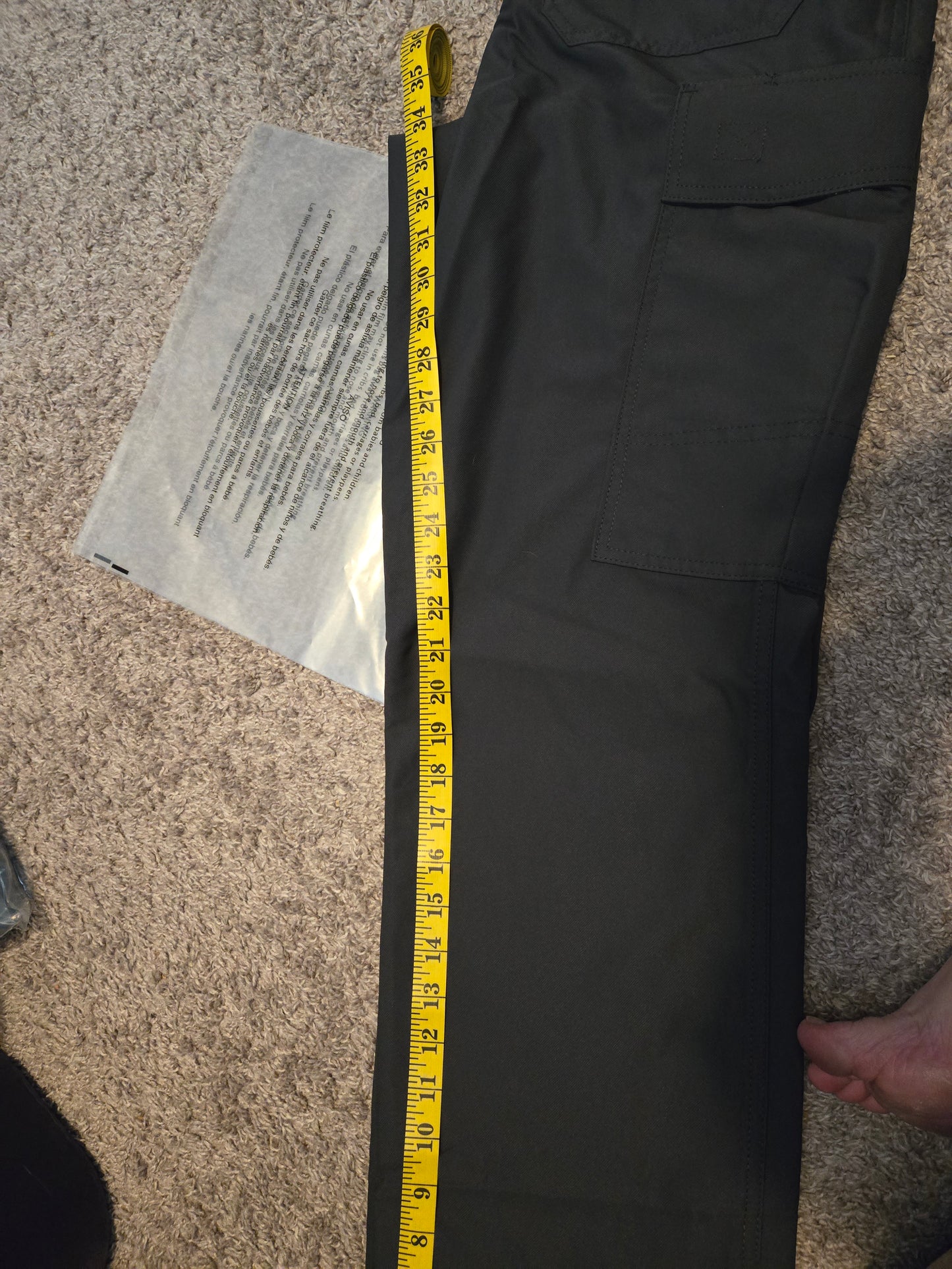 Oeko-Tex Dark Gray Cargo Pants