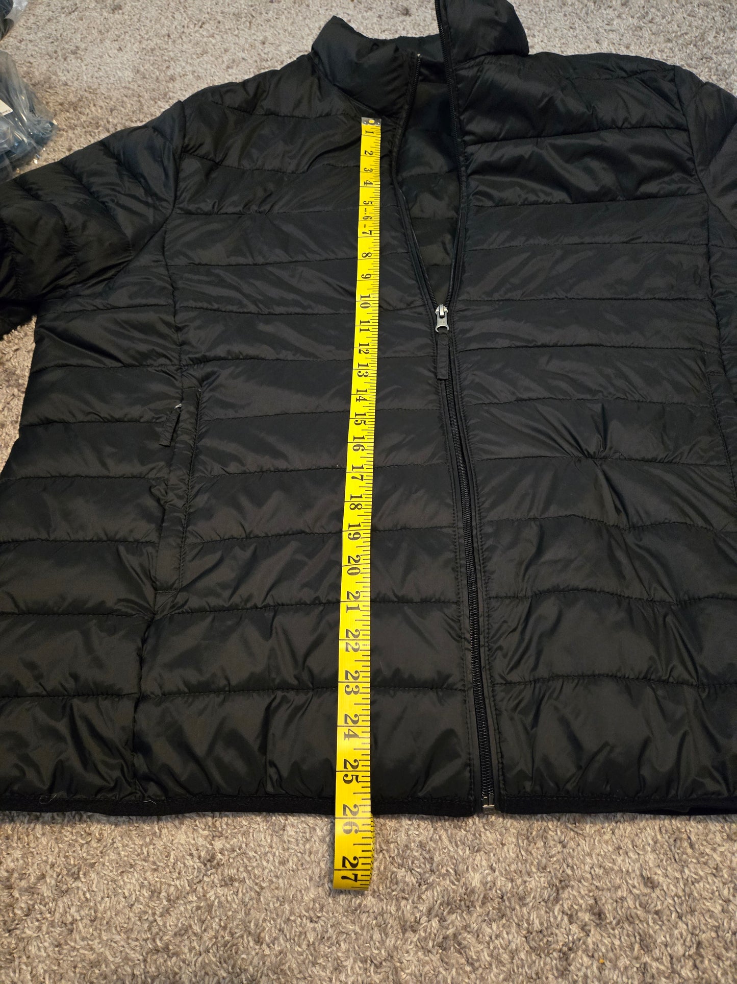 Amazon Black Quilted Puffer Jacket