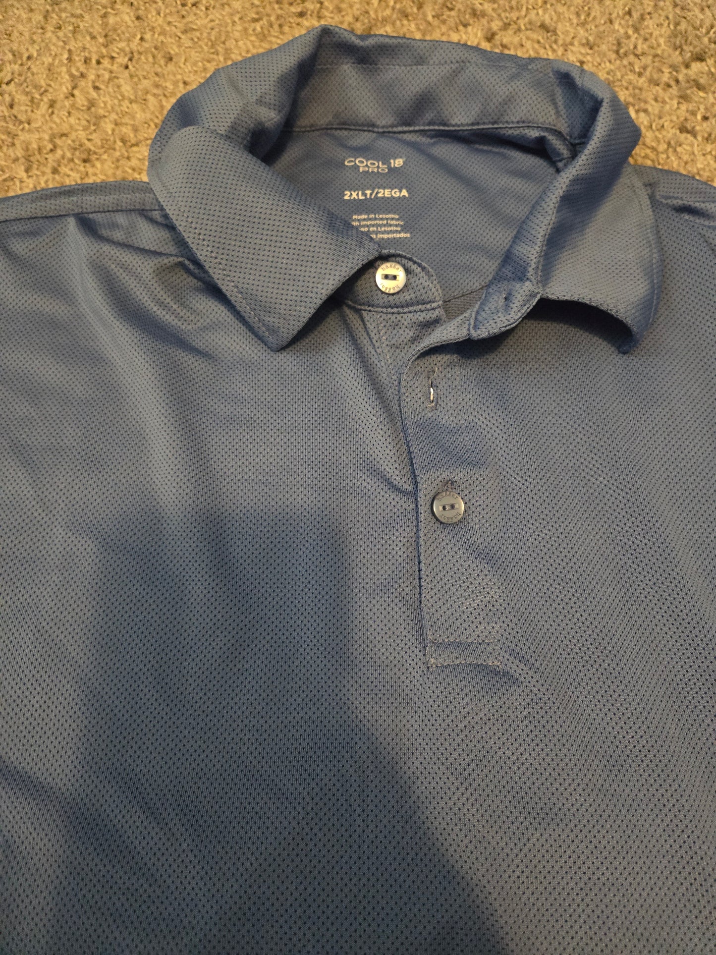 Cool 18 Pro Blue Polo Short Sleeve shirt - Gently Used