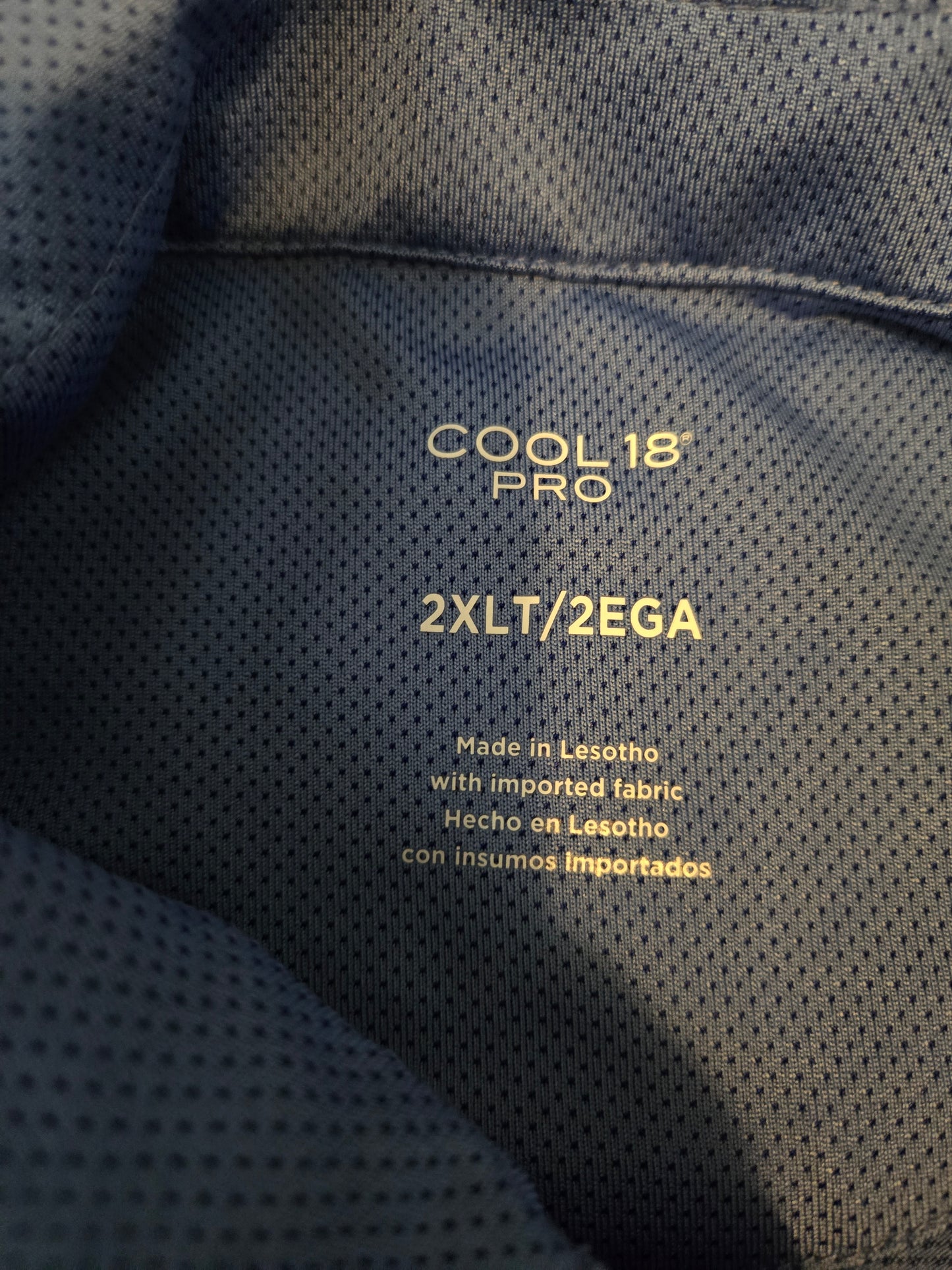 Cool 18 Pro Blue Polo Short Sleeve shirt - Gently Used