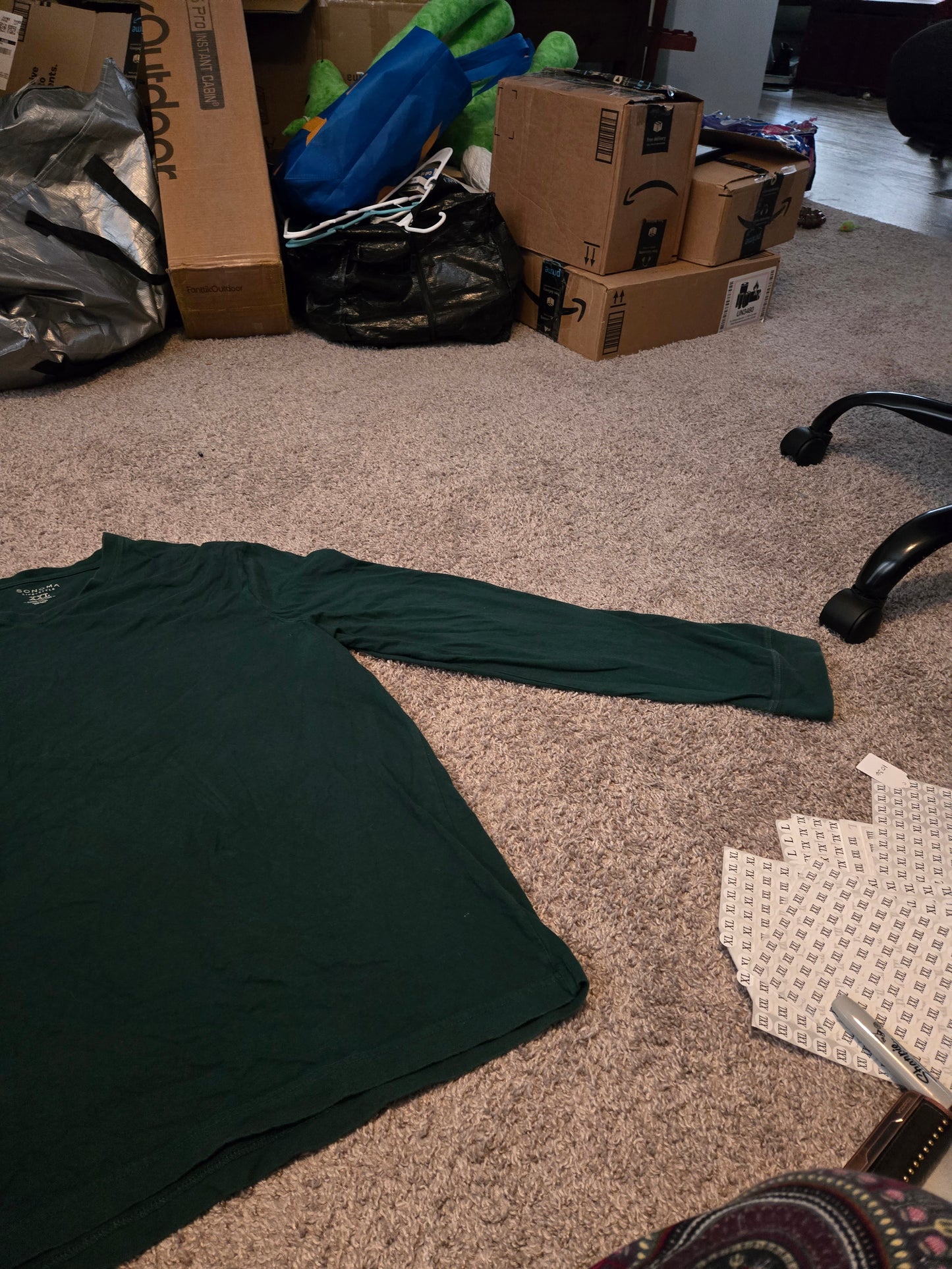 Sonoma Life Style Green Long Sleeve Shirt- Gently Used