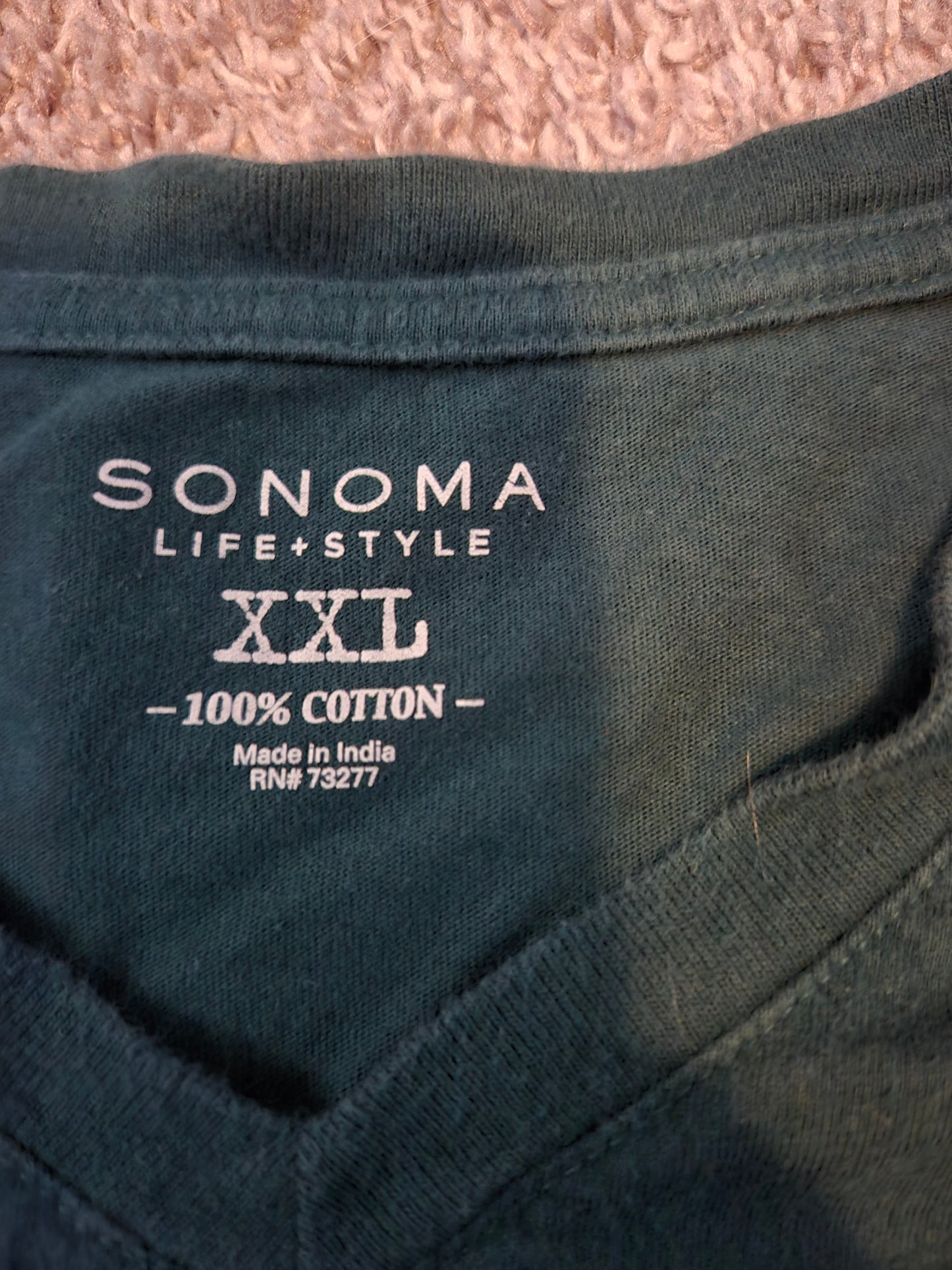 Sonoma Life Style Green Long Sleeve Shirt- Gently Used