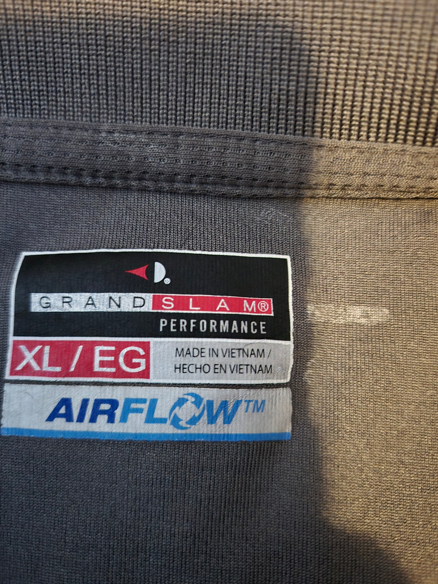 Grand Slam Performance Gray Polo Short Sleeve Shirt - Gently Used