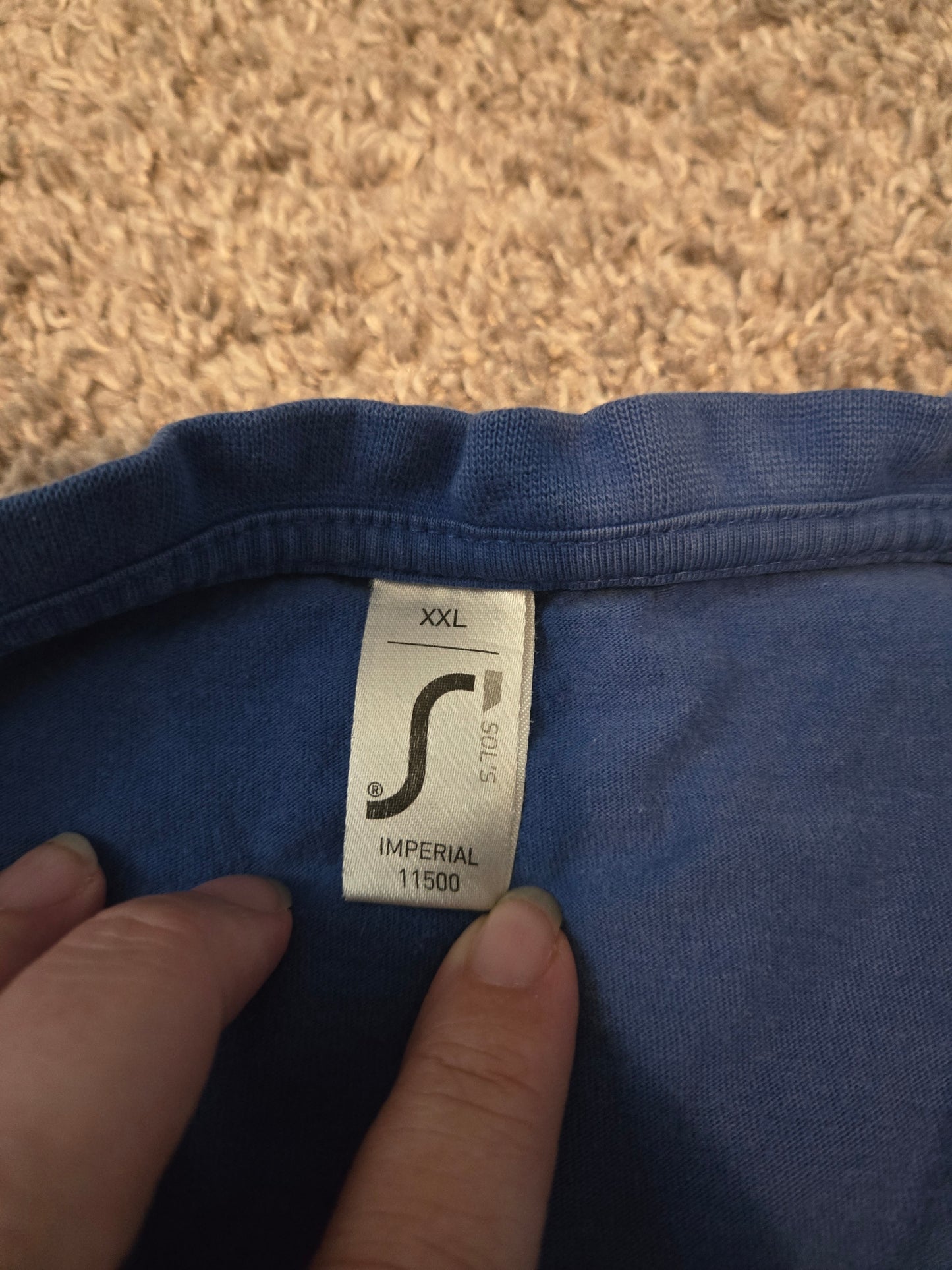Sol's Blue Short Sleeve TShirt - Gently Used