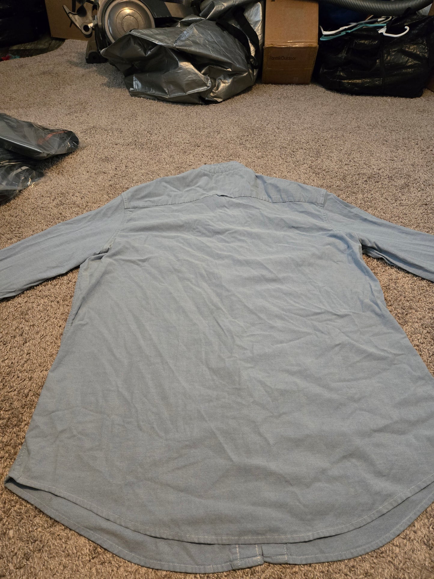 George Light Blue Long Sleeve Button Up Shirt - Gently Used
