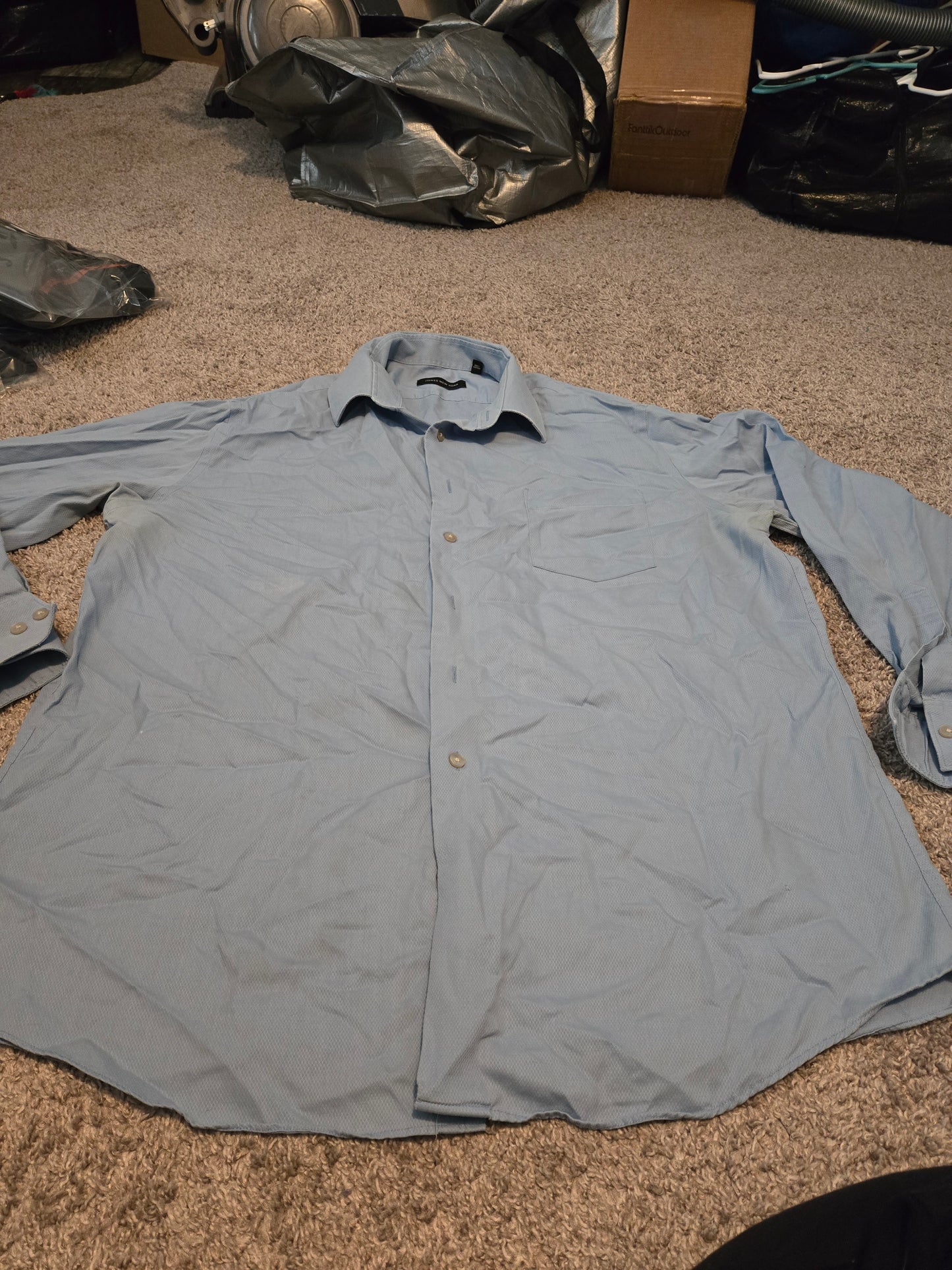 Jones New York Light Blue Long sleeve Button Up Shirt - Gently Used
