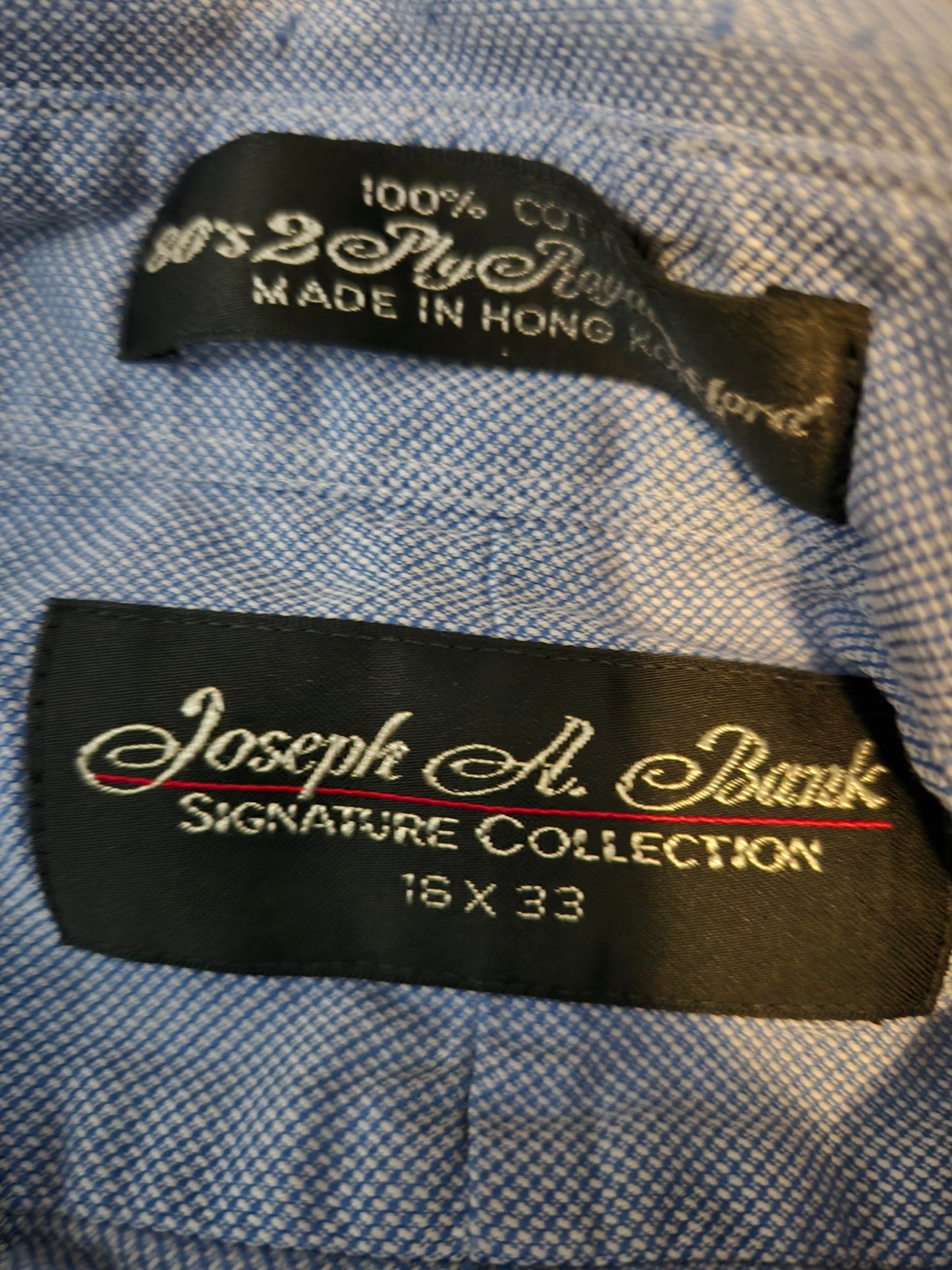 Joseph A. Bank Light Blue Long Sleeve Button Up Shirt - Gently Used