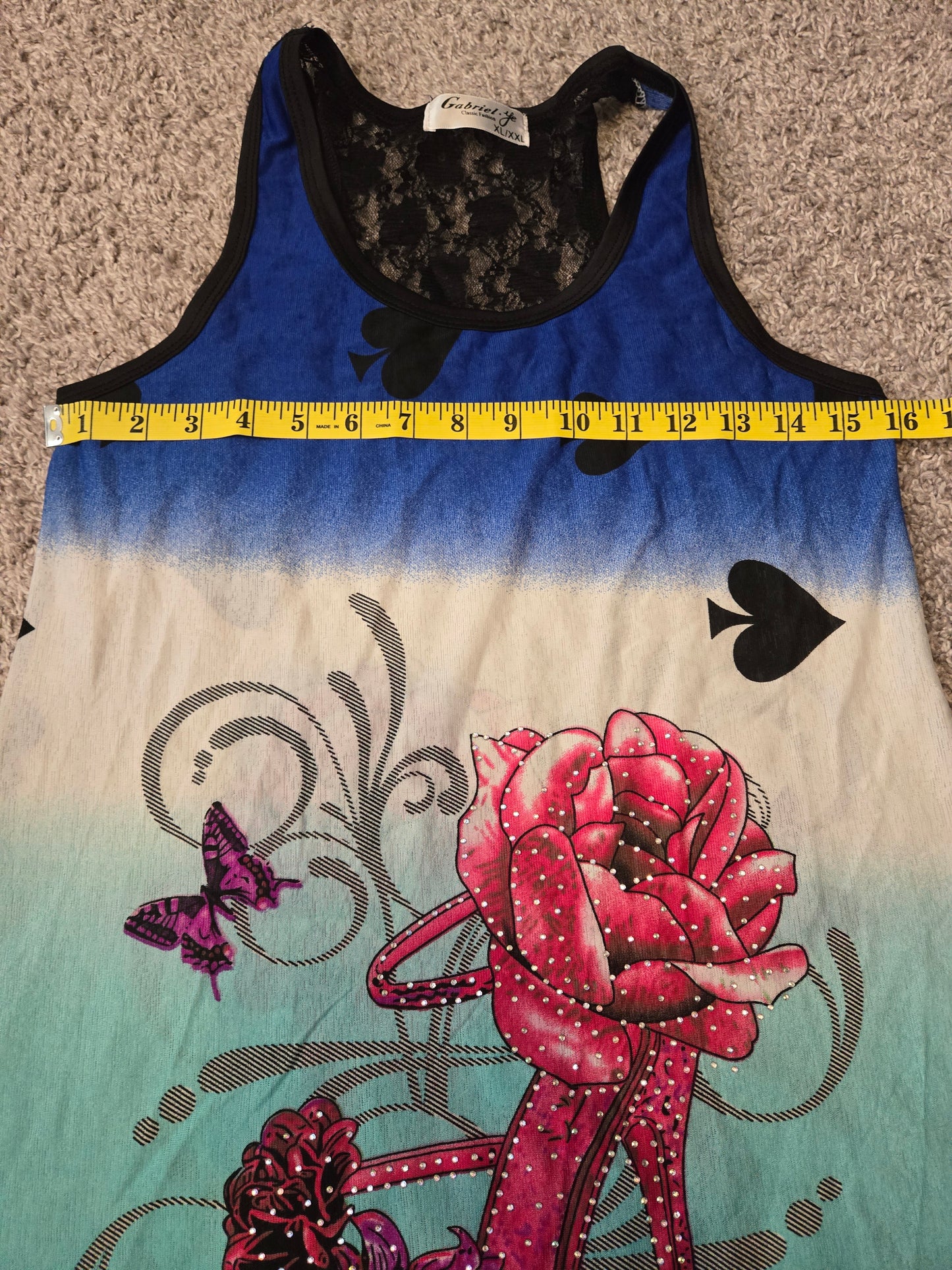 Gabriel Ye Blue and Green Tank Top - Gently Used