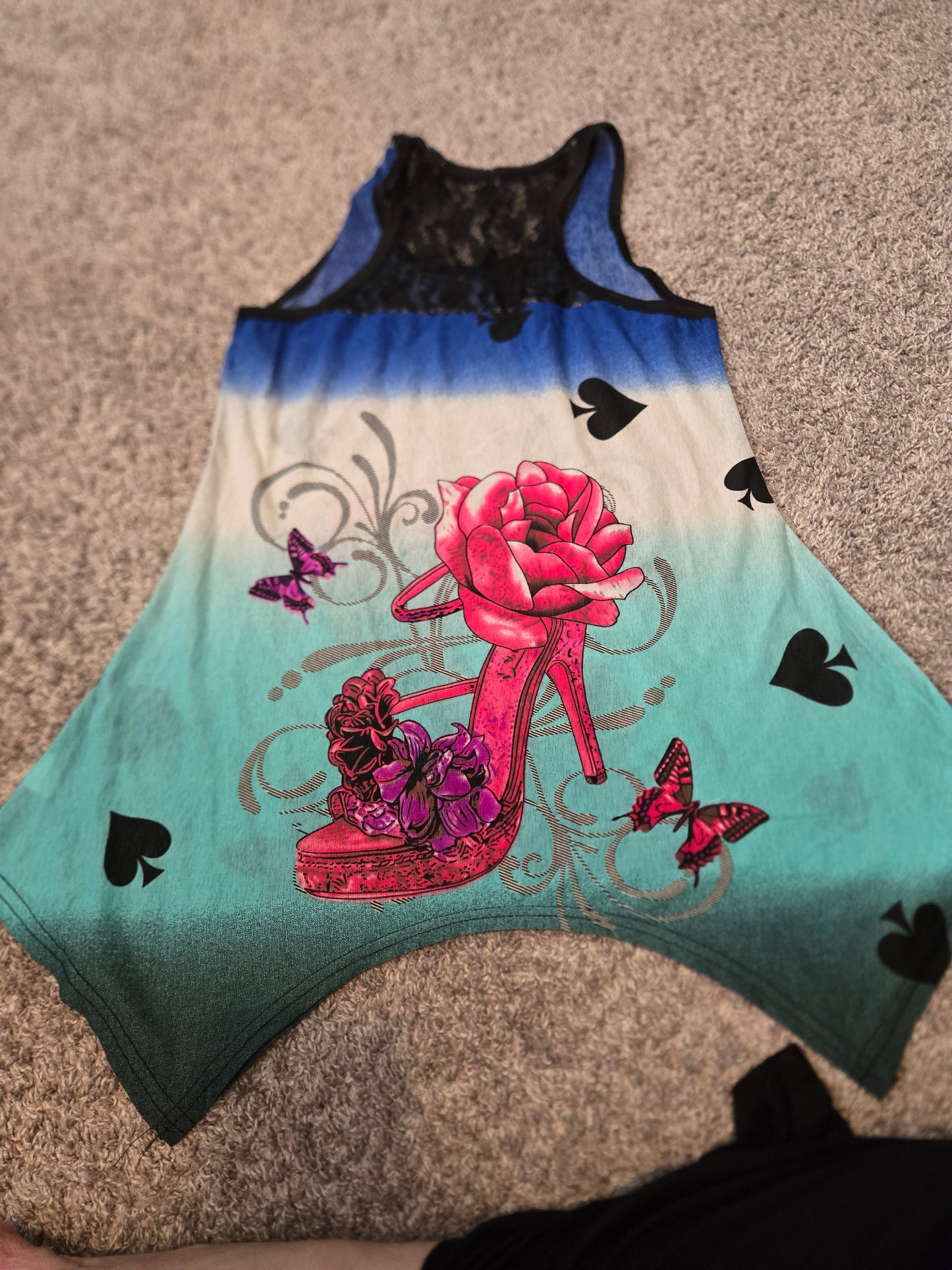 Gabriel Ye Blue and Green Tank Top - Gently Used
