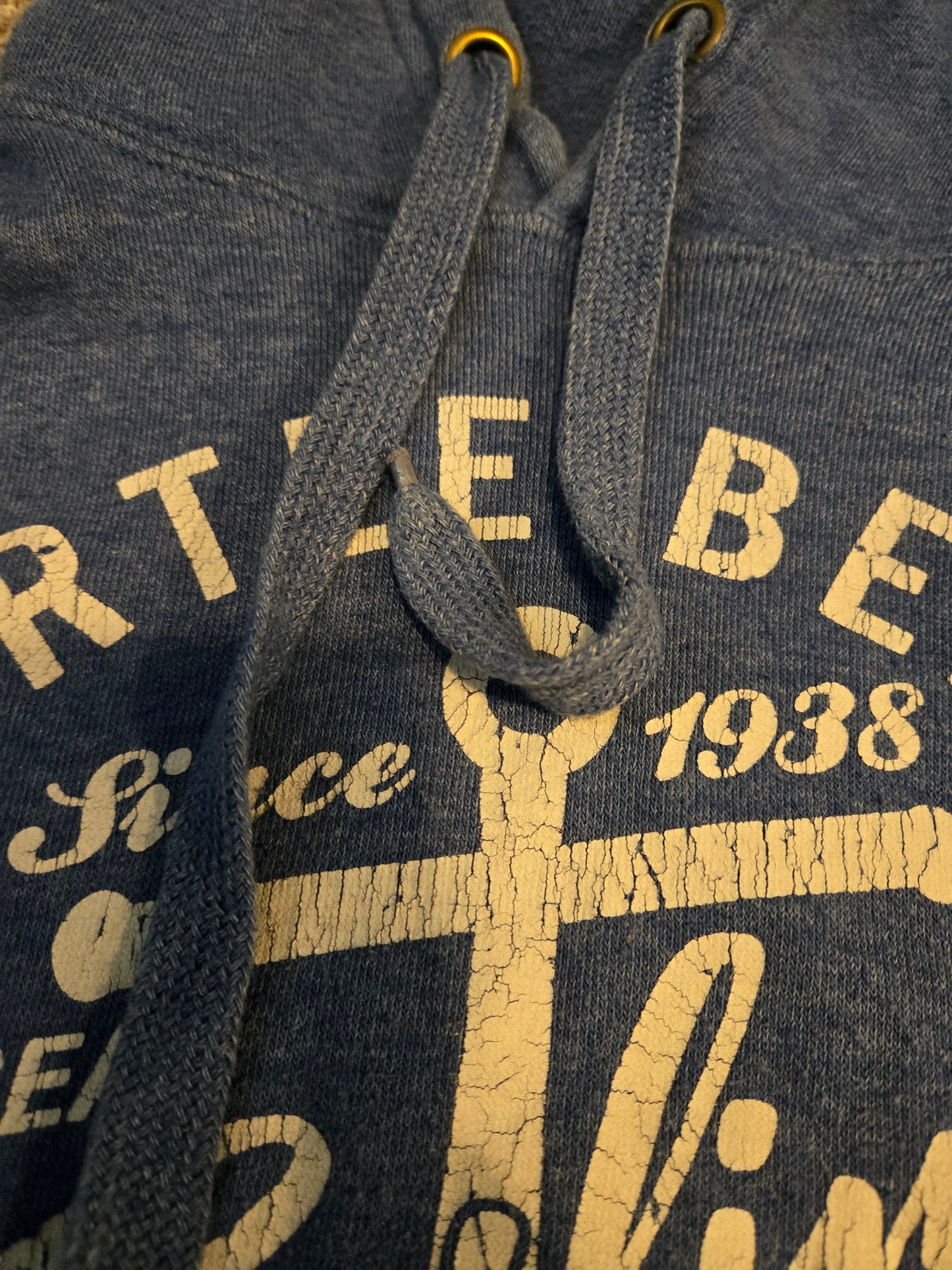 Tsunami Blue Hoodie Pullover Sweatshirt - Gently Used