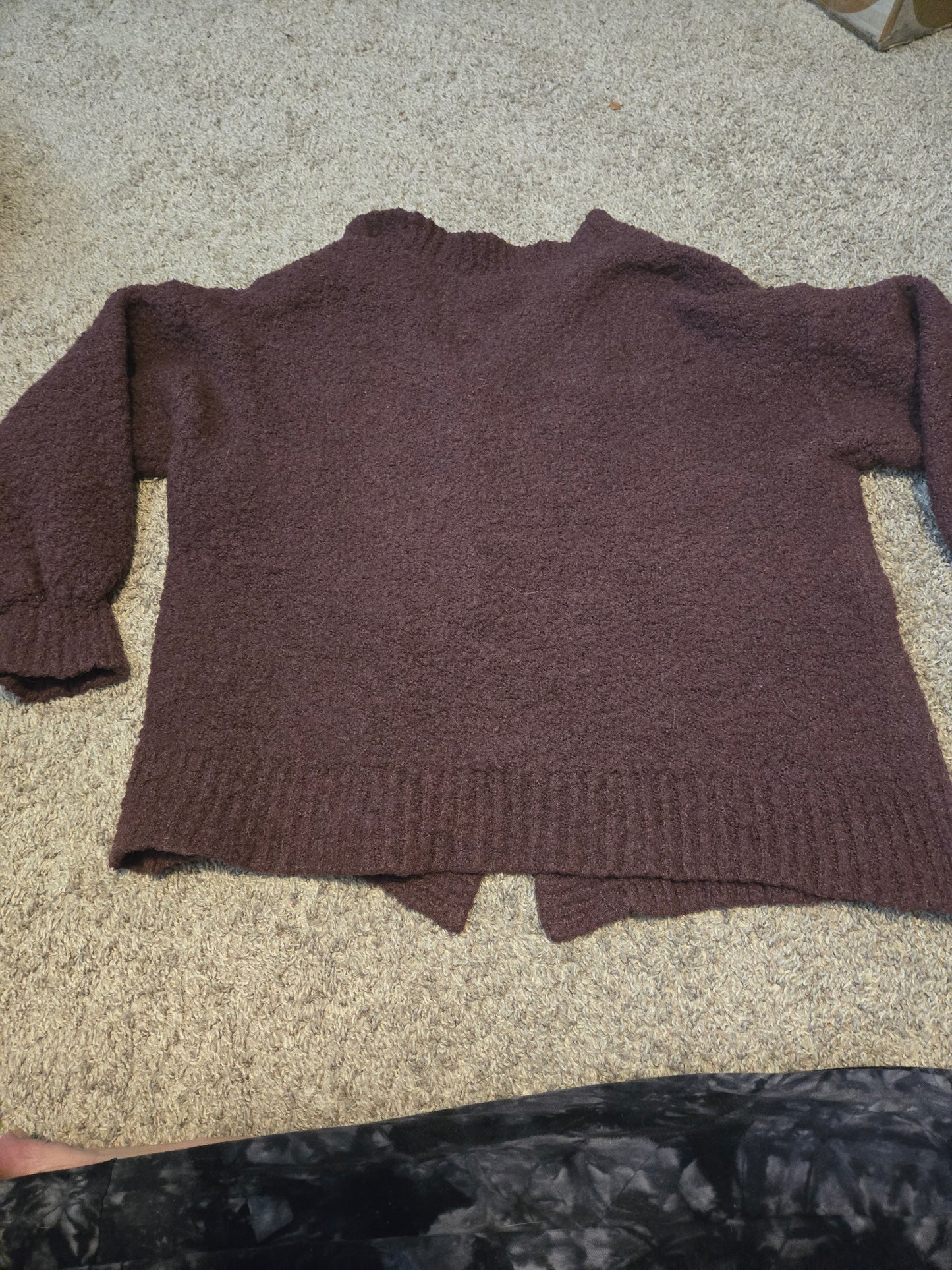 Ana Purple Cardigan Sweater - Gently Used