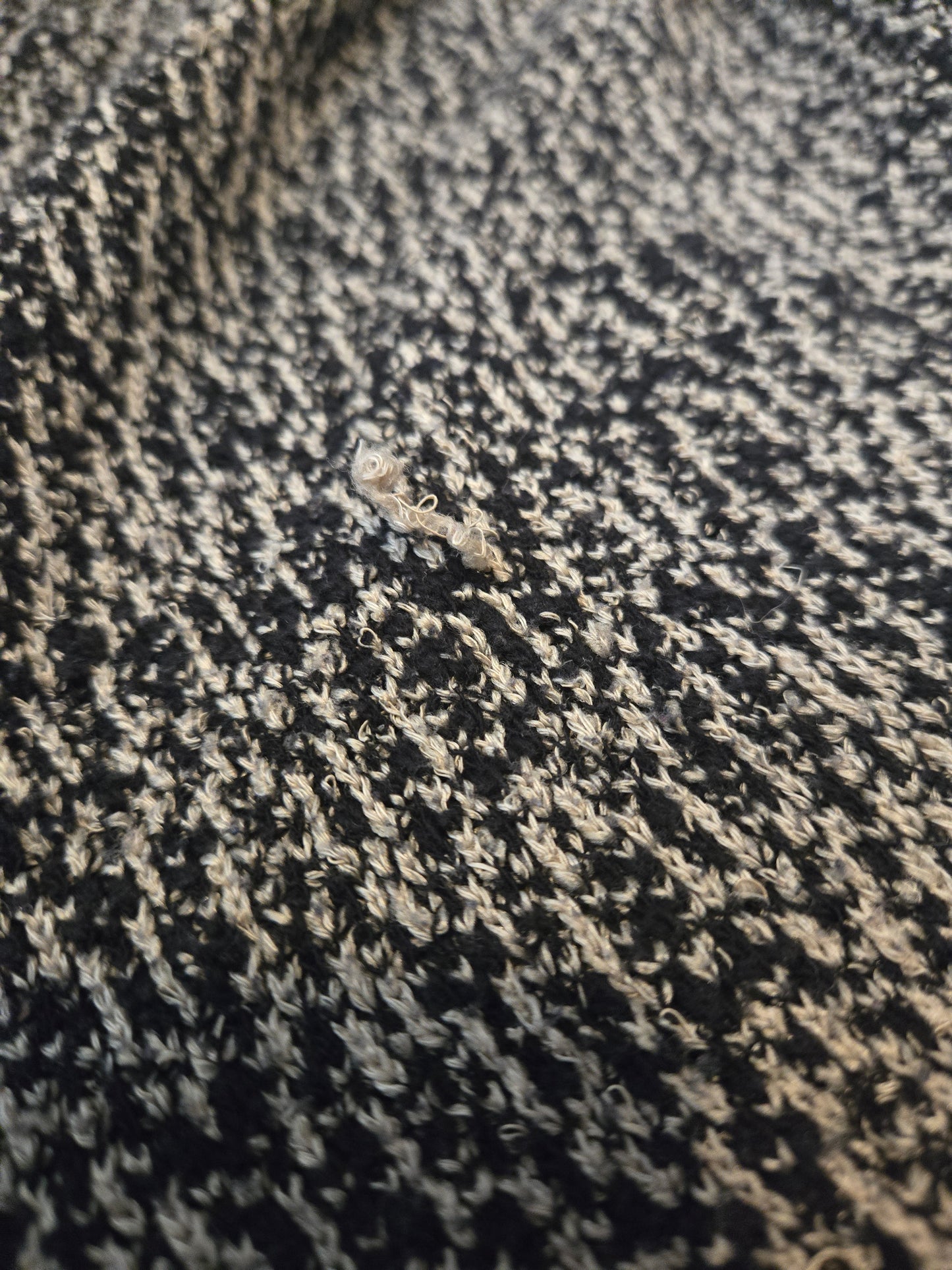 Mossimo Black and Gray Abstract Sweater Cardigan - Gently Used