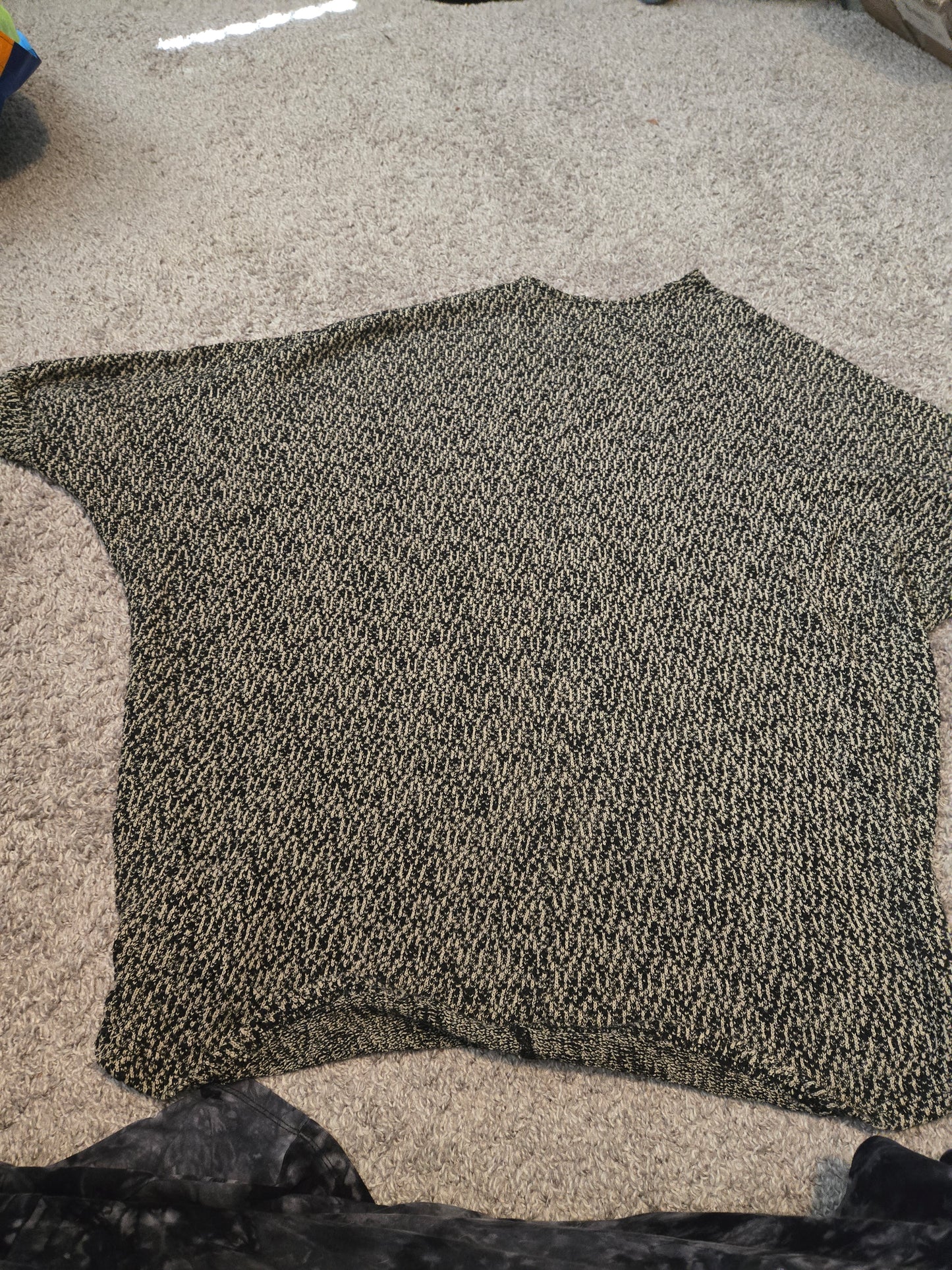 Mossimo Black and Gray Abstract Sweater Cardigan - Gently Used