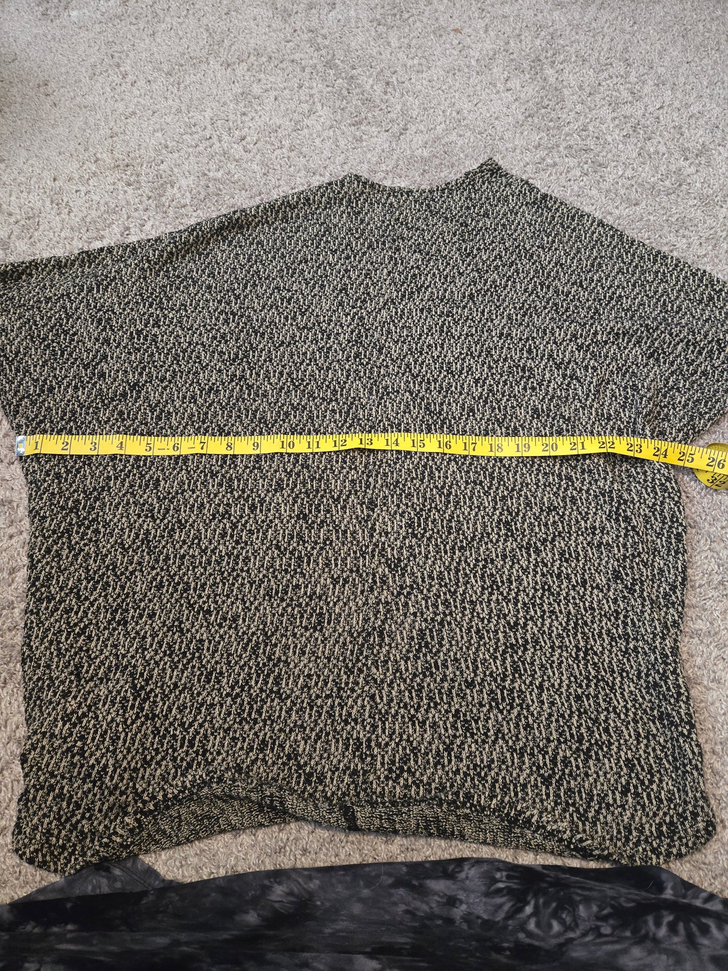 Mossimo Black and Gray Abstract Sweater Cardigan - Gently Used