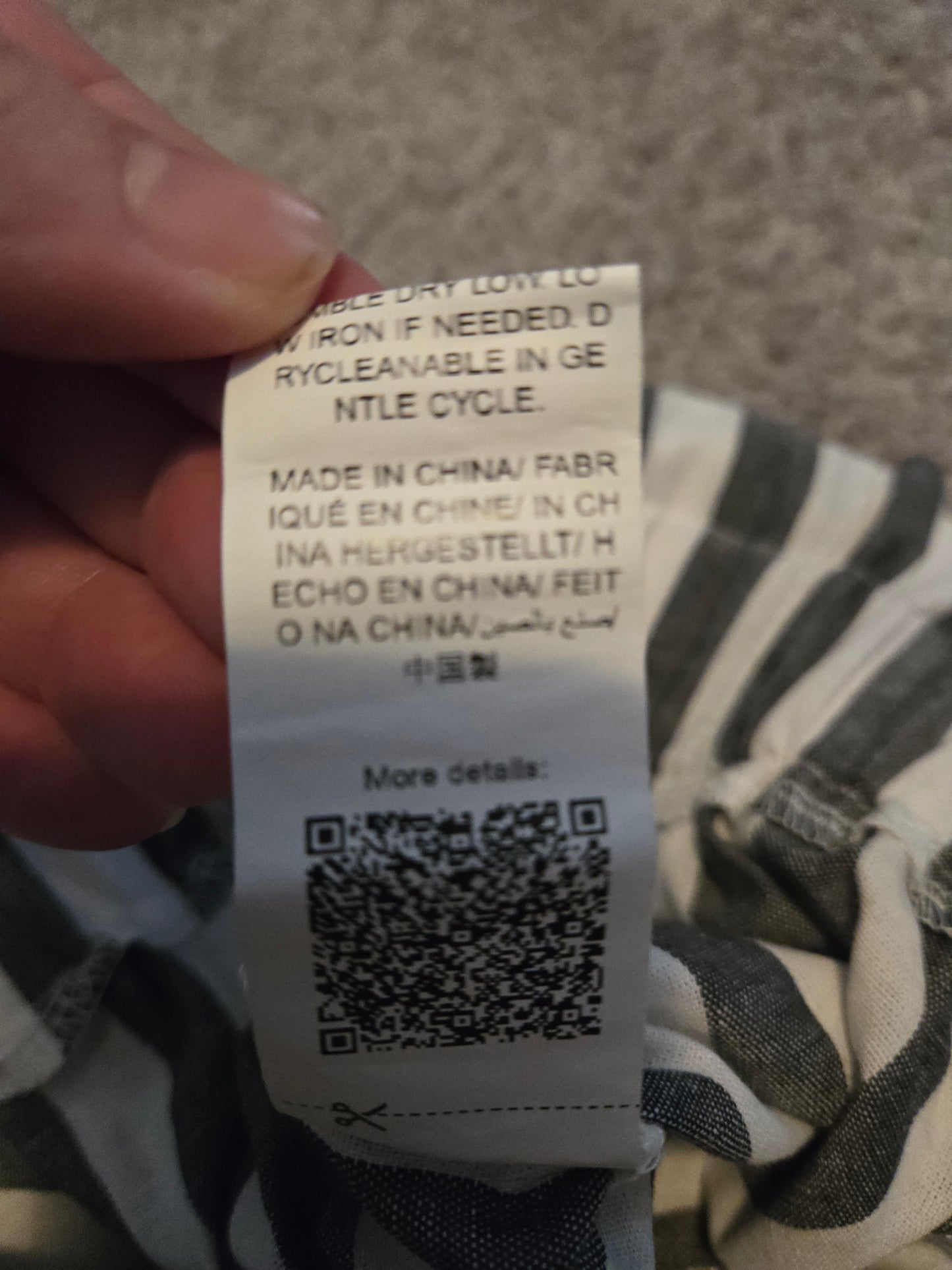 Shein Black and White Striped Shorts - Gently Used