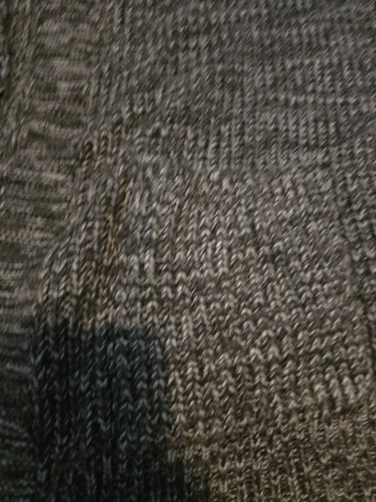 St John's Bay Gray Knit Long Sleeve Cardigan - Gently Used