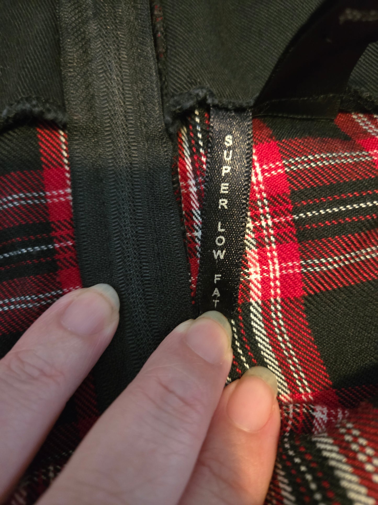 Red and Black Plaid Mini Skirt - Gently Used