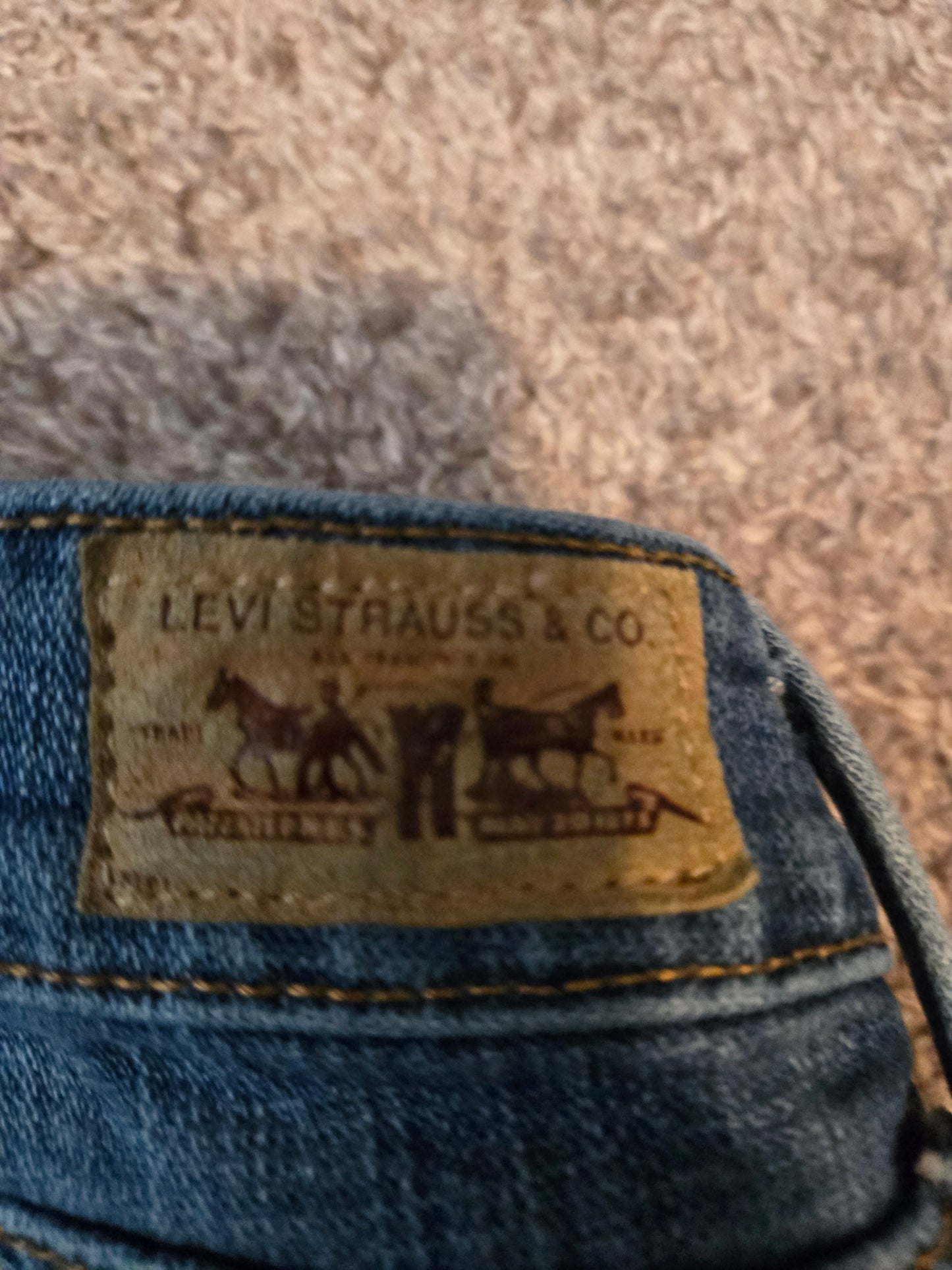 Levi Strauss Low Boot Cut Blue Jeans - Gently Used
