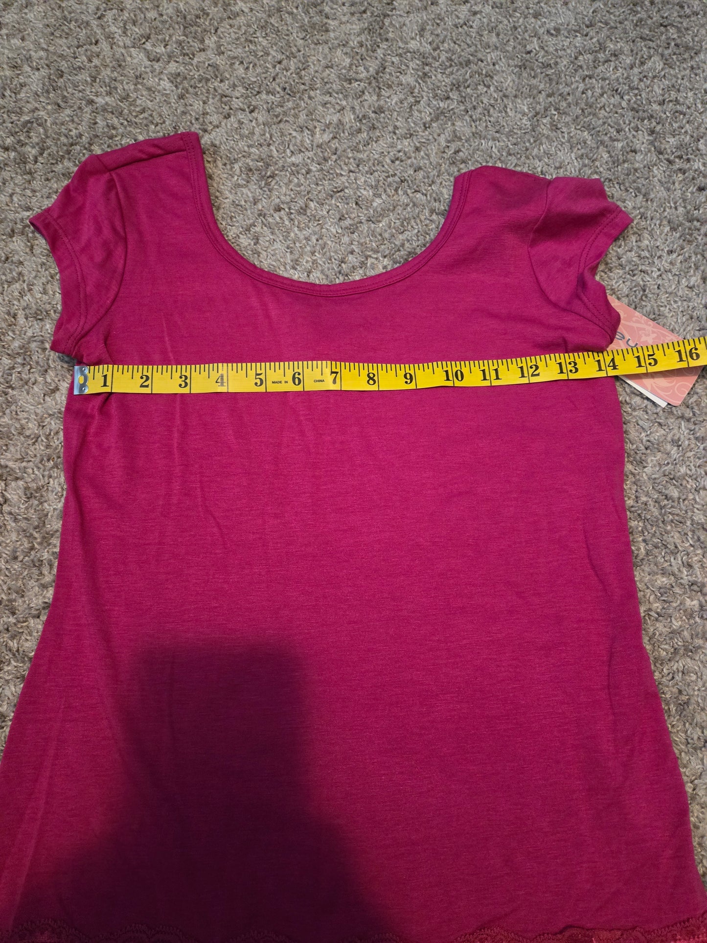 Fleurish Pink Short Sleeve Shirt - New with Tag