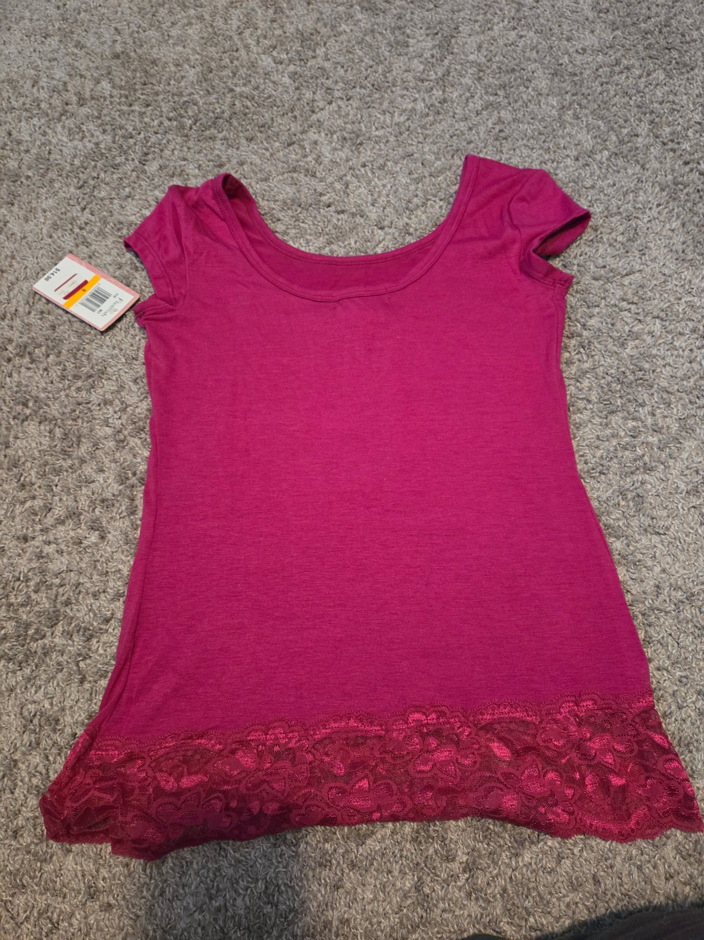 Fleurish Pink Short Sleeve Shirt - New with Tag