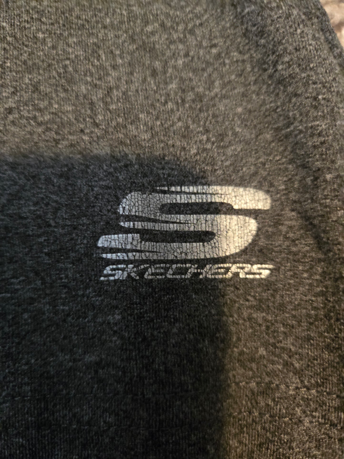 Gray Sketchers Short Sleeve Polo Shirt