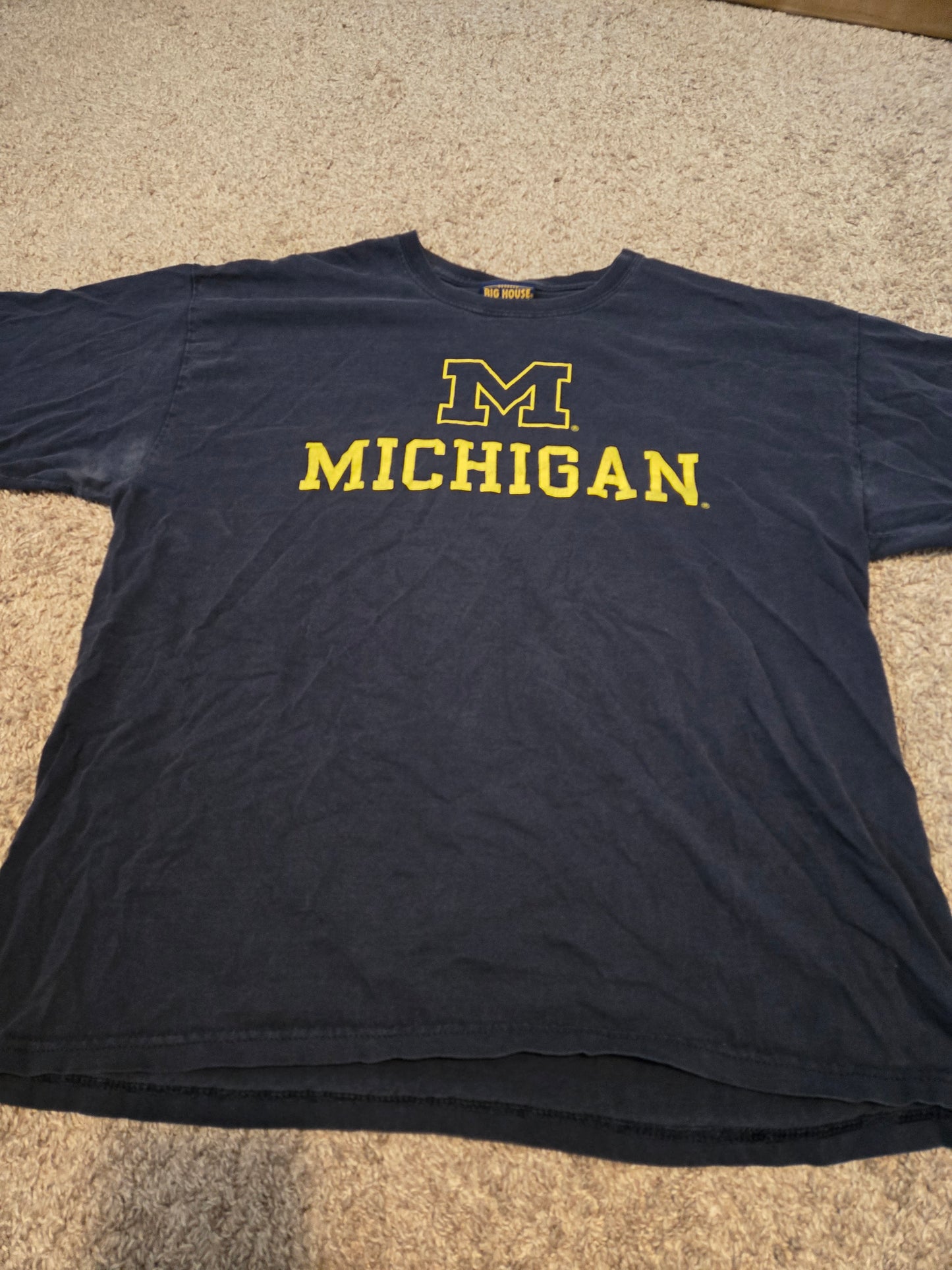 Univ. Michigan Black Short Sleeve TShirt