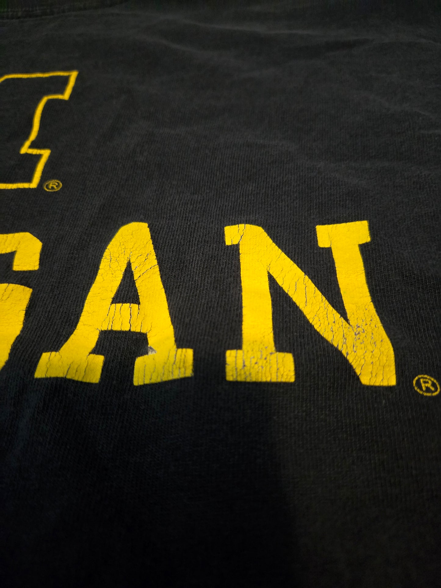 Univ. Michigan Black Short Sleeve TShirt