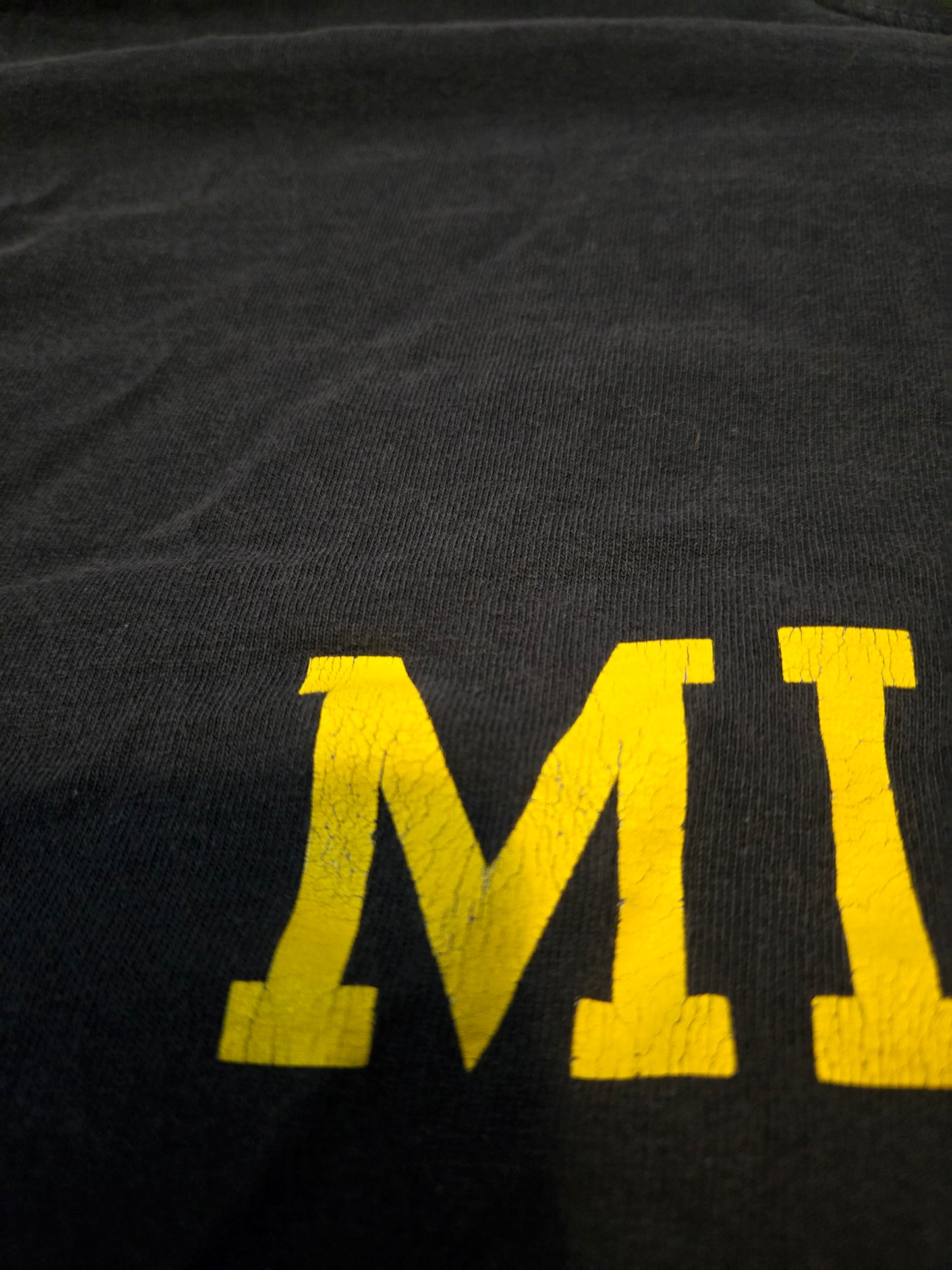 Univ. Michigan Black Short Sleeve TShirt
