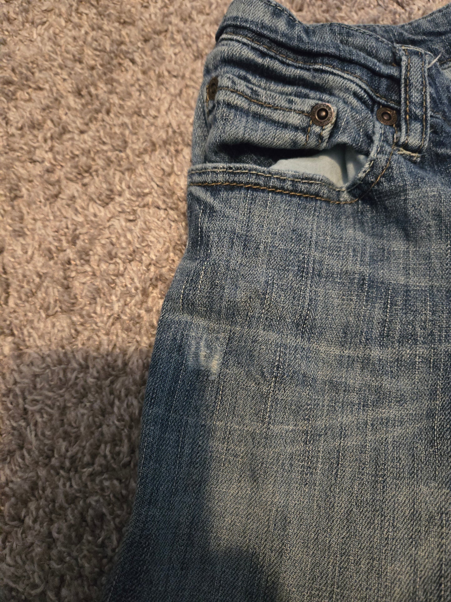 Maurice Wide Leg Blue Jeans