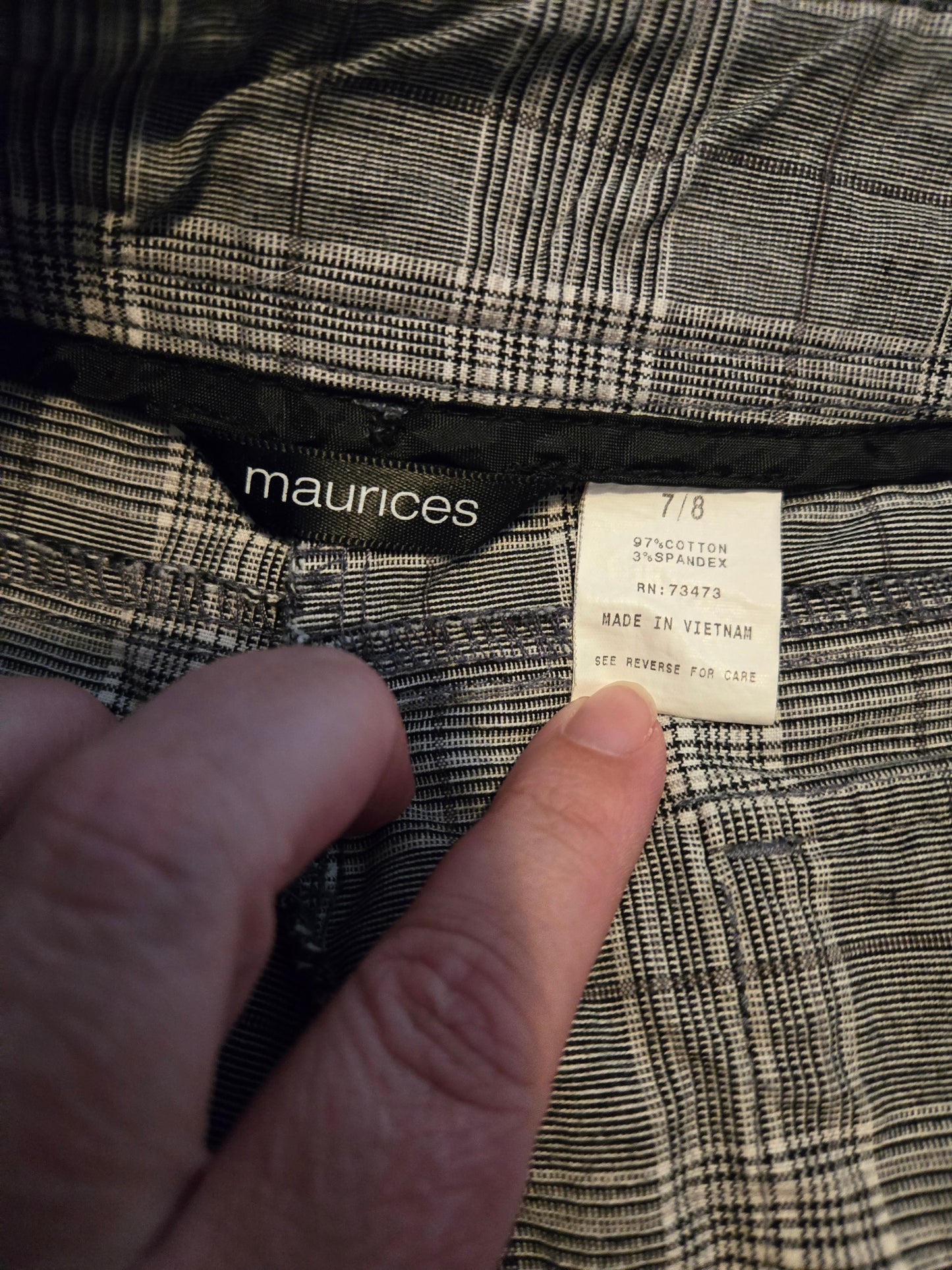 Maurice Gray and White Plaid Shorts