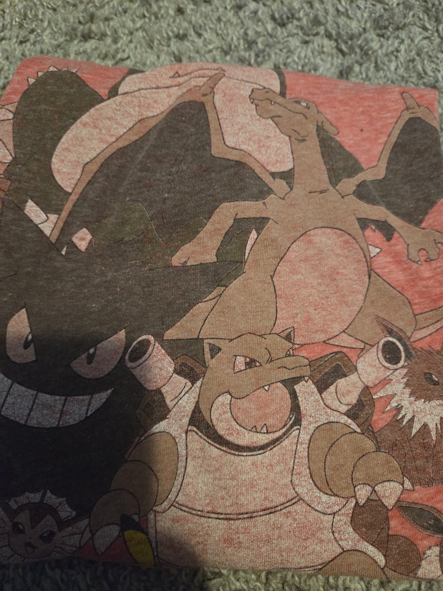 Pokemon Graphic Pink Short Sleeve TShirt