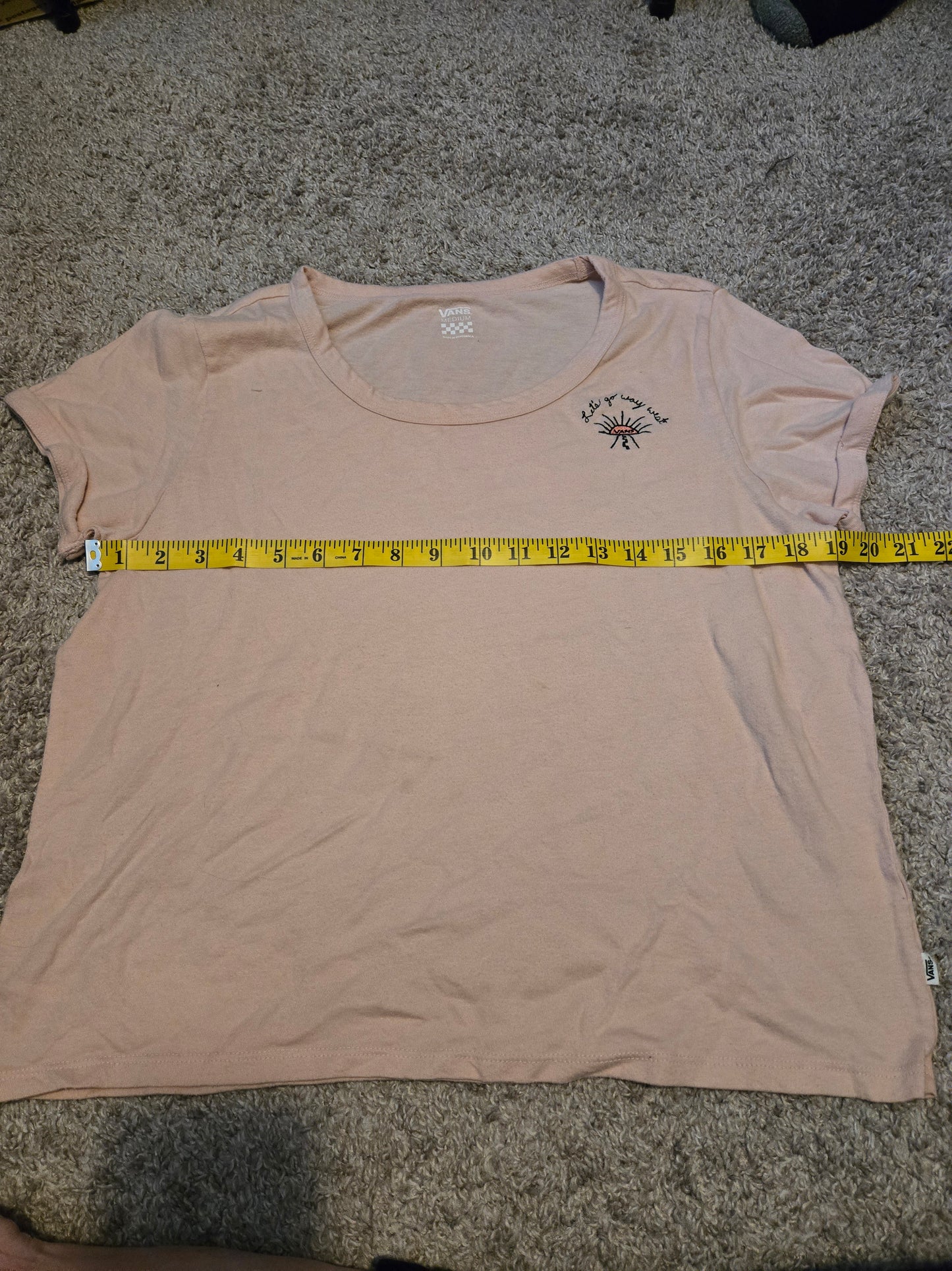 Vans Pink Short Sleeve TShirt