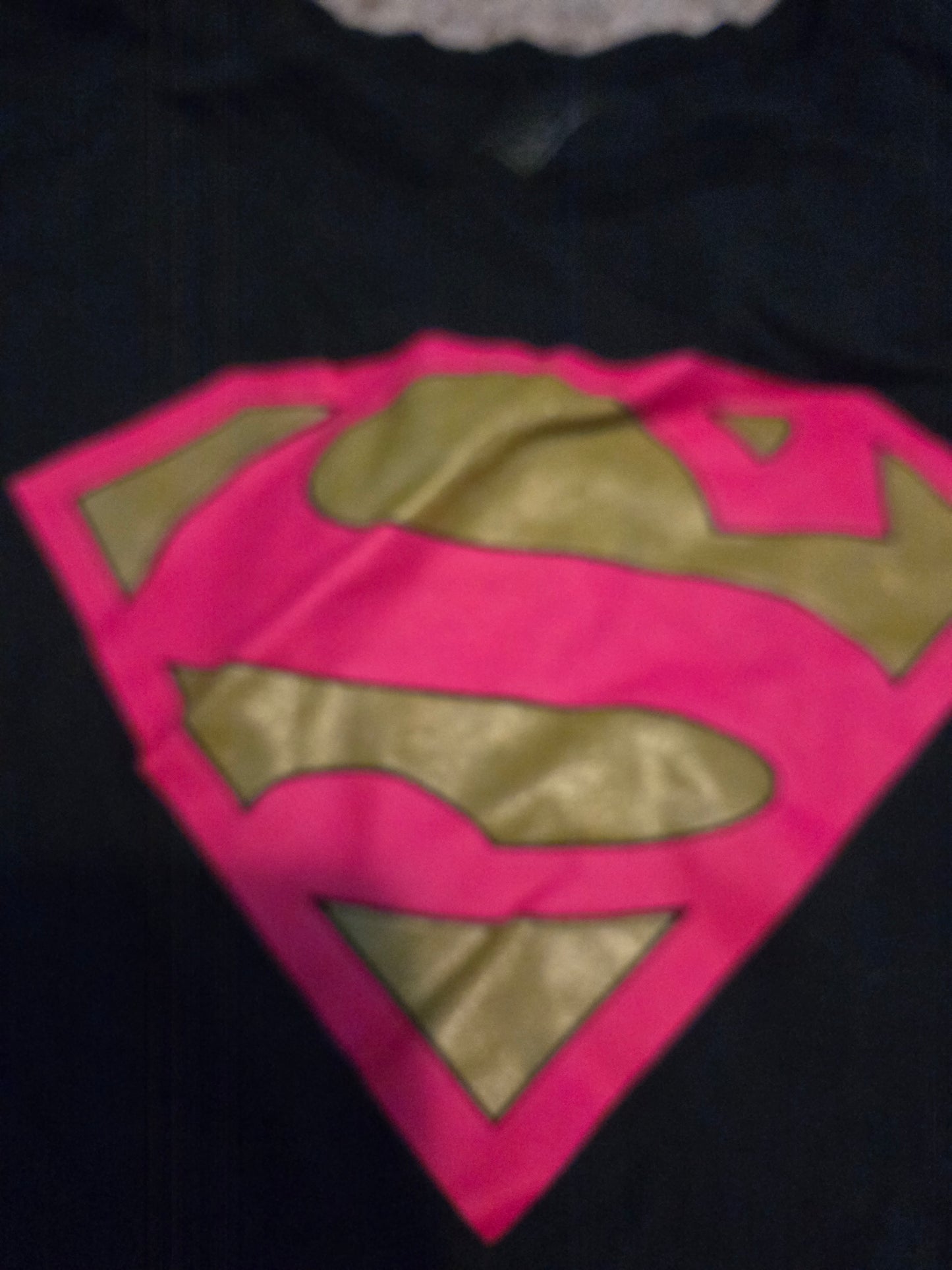 Super Person Black Short Sleeve TShirt XL (14-16)