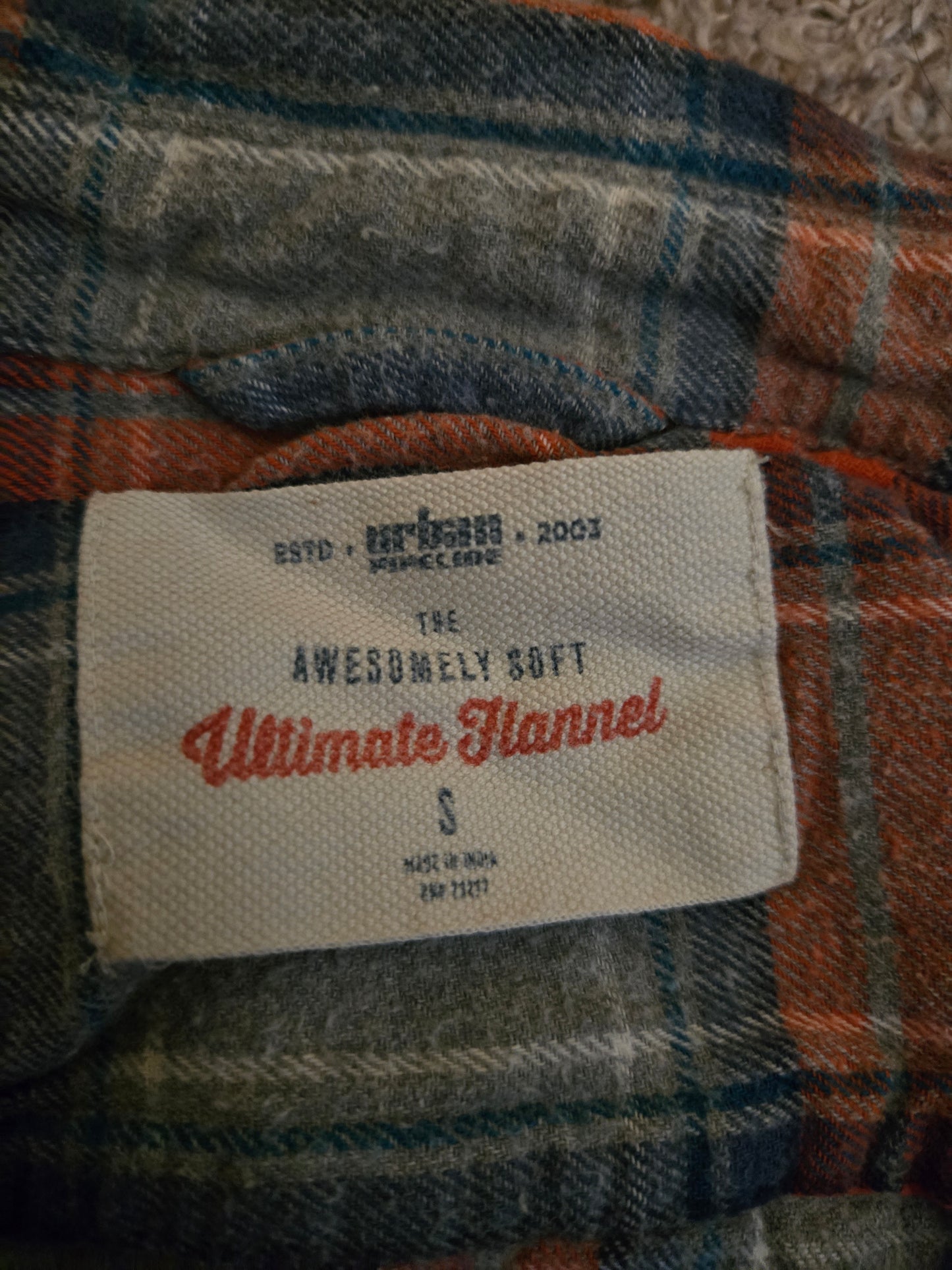 Urban Pipeline Ultimate Flannel Long Sleeve Button Up Red And Gray Small