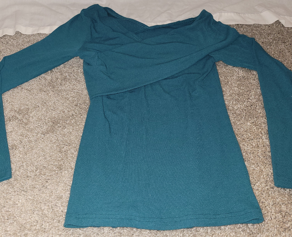 Pokwai Green V Neck Shirt