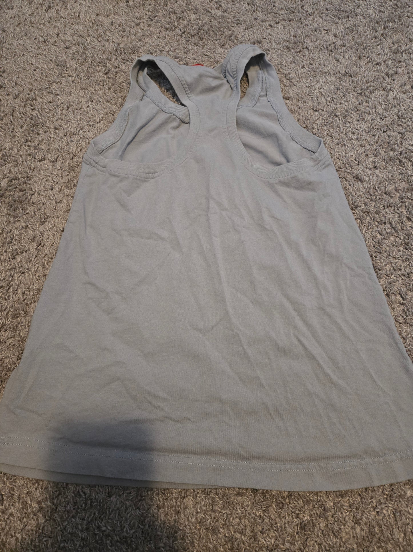 Nikee Gray Swoosh Racerback Tank Top
