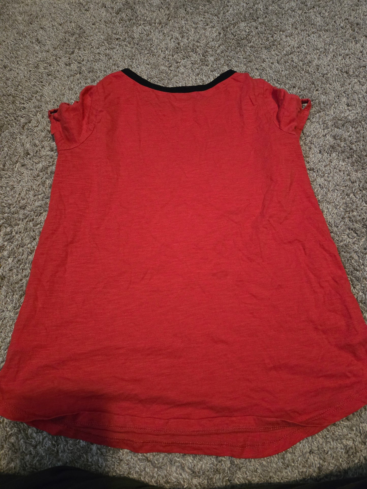 Justice Active Red Soccer Short Sleeve TShirt