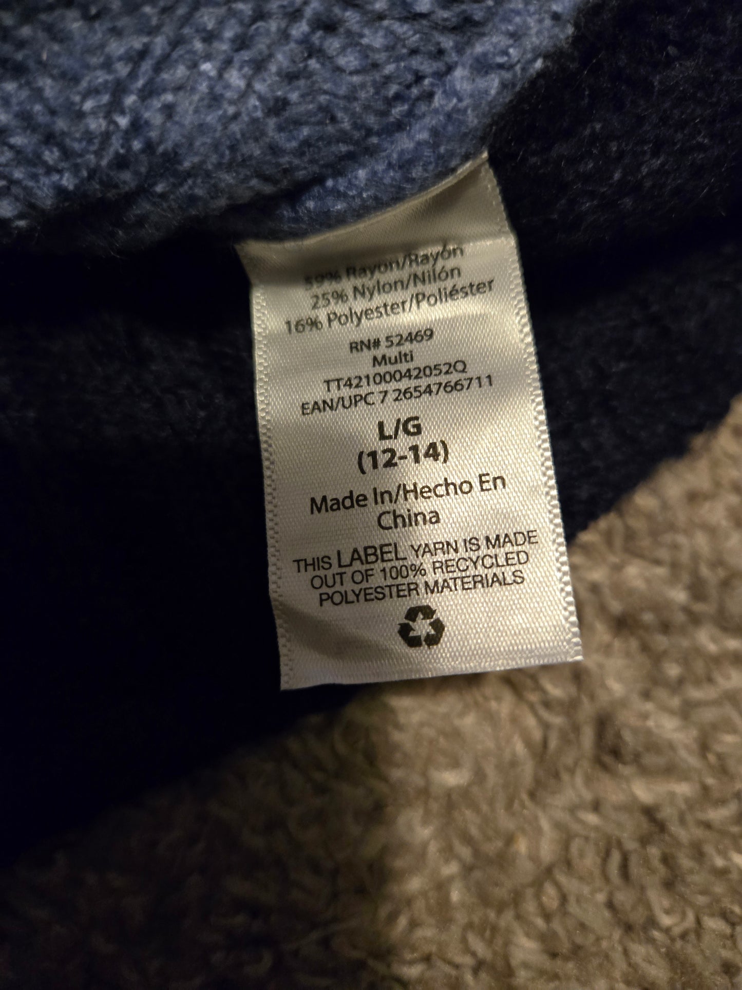 Time Tru Blue Lightweight Knit Sweater Long Sleeve NWT